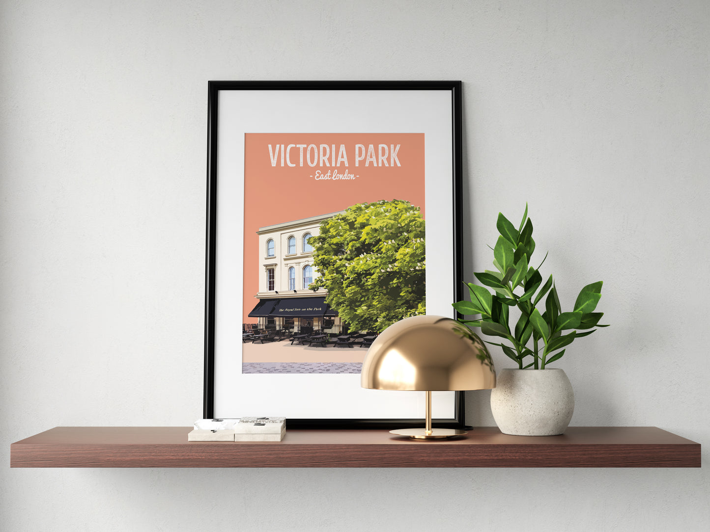 Victoria Park print, The Royal Inn on The Park pub