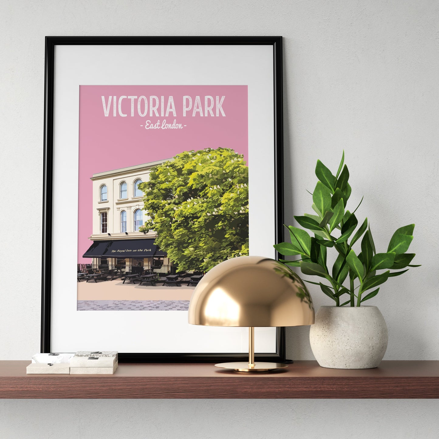 Victoria Park print, The Royal Inn on The Park pub