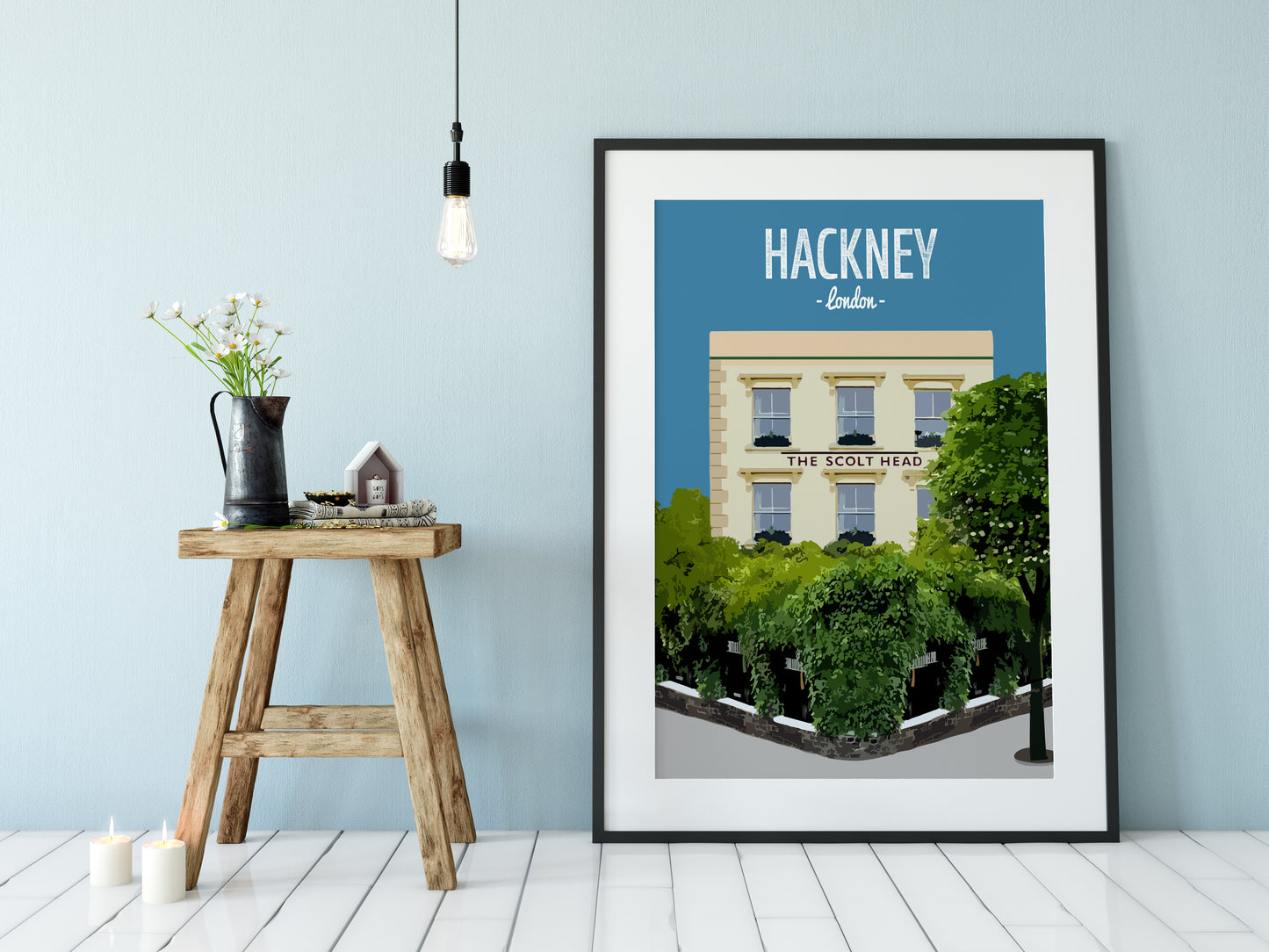 Hackney print, The Scolt Head pub