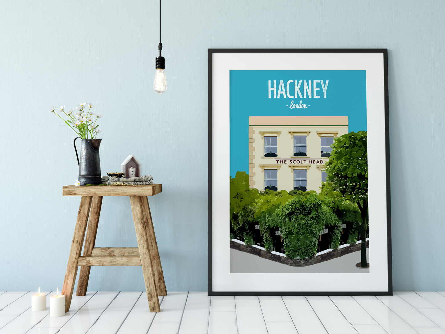 Hackney print, The Scolt Head pub