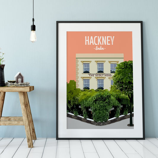 Hackney print, The Scolt Head pub