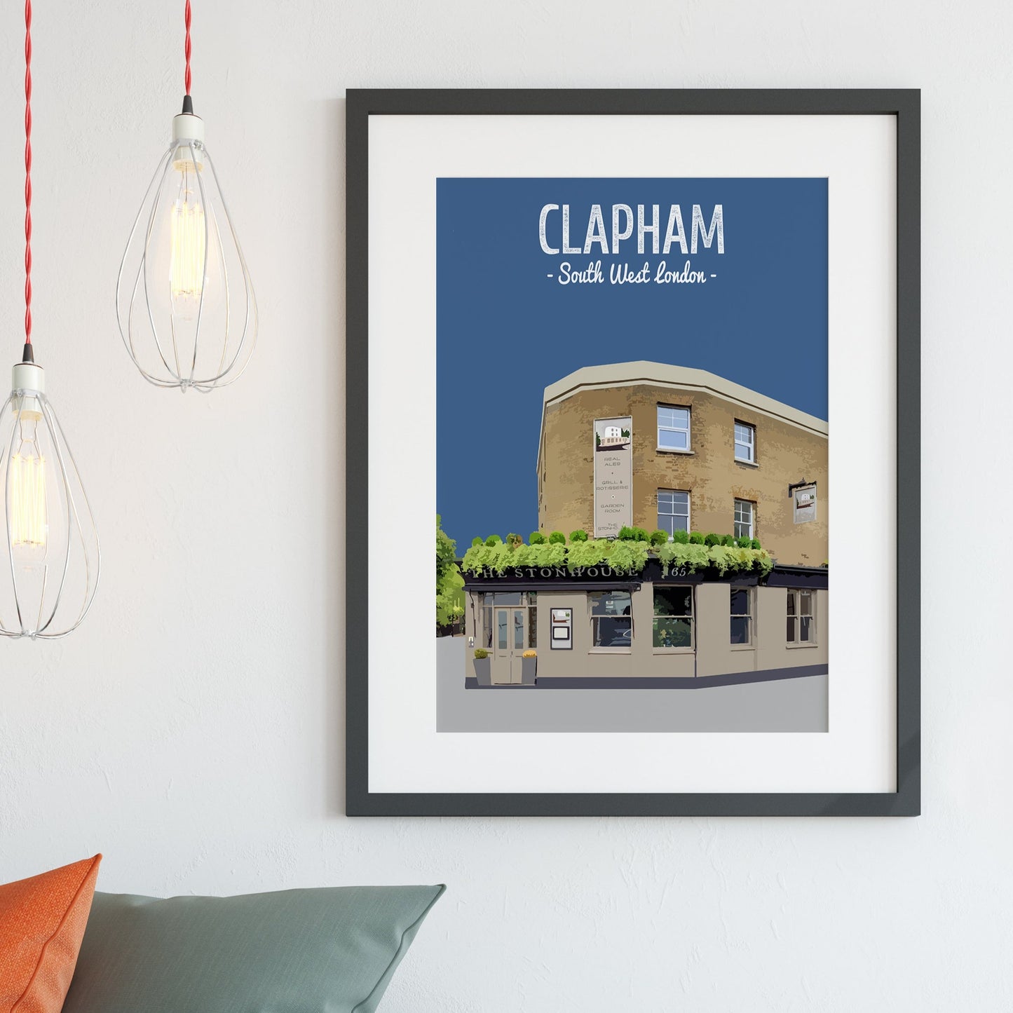 Clapham print, The Stonhouse pub