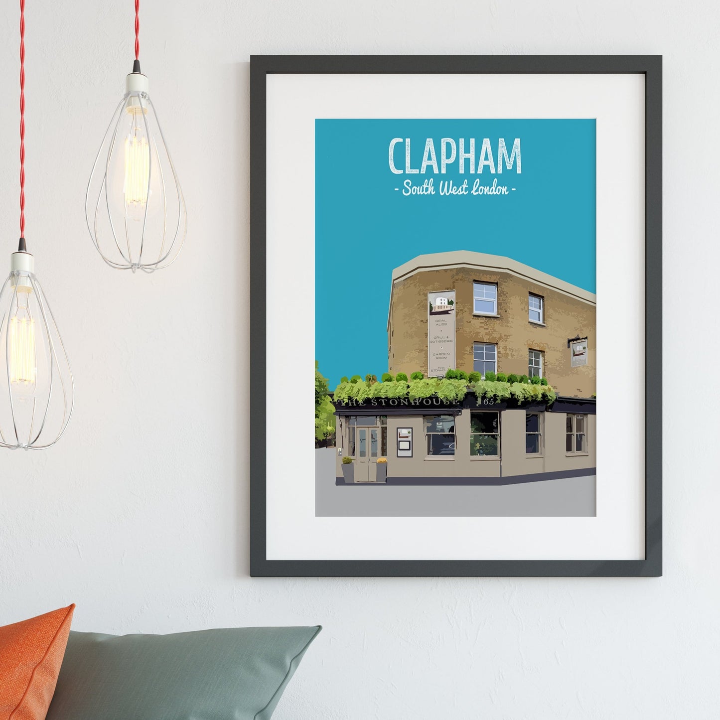 Clapham print, The Stonhouse pub