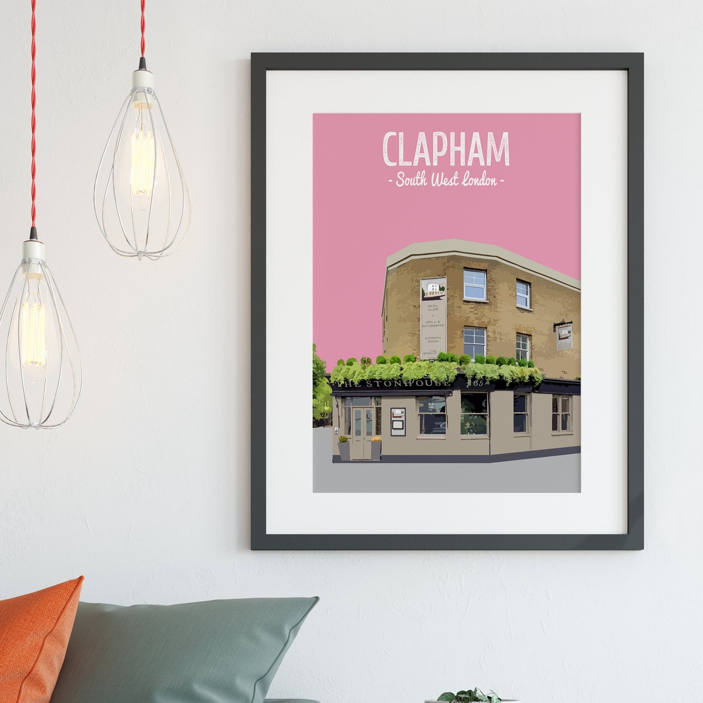 Clapham print, The Stonhouse pub