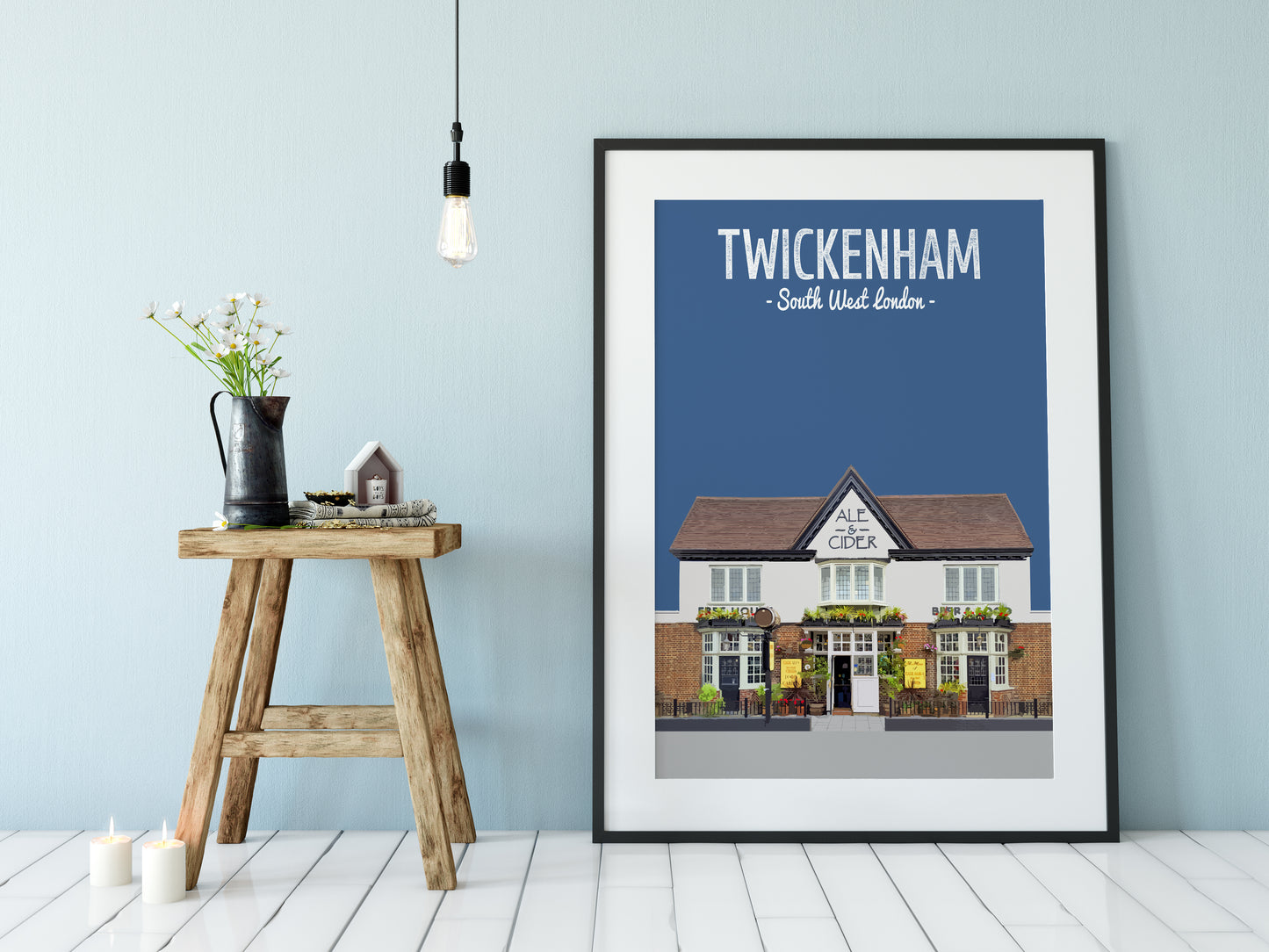 Twickenham print, The Sussex Arms pub