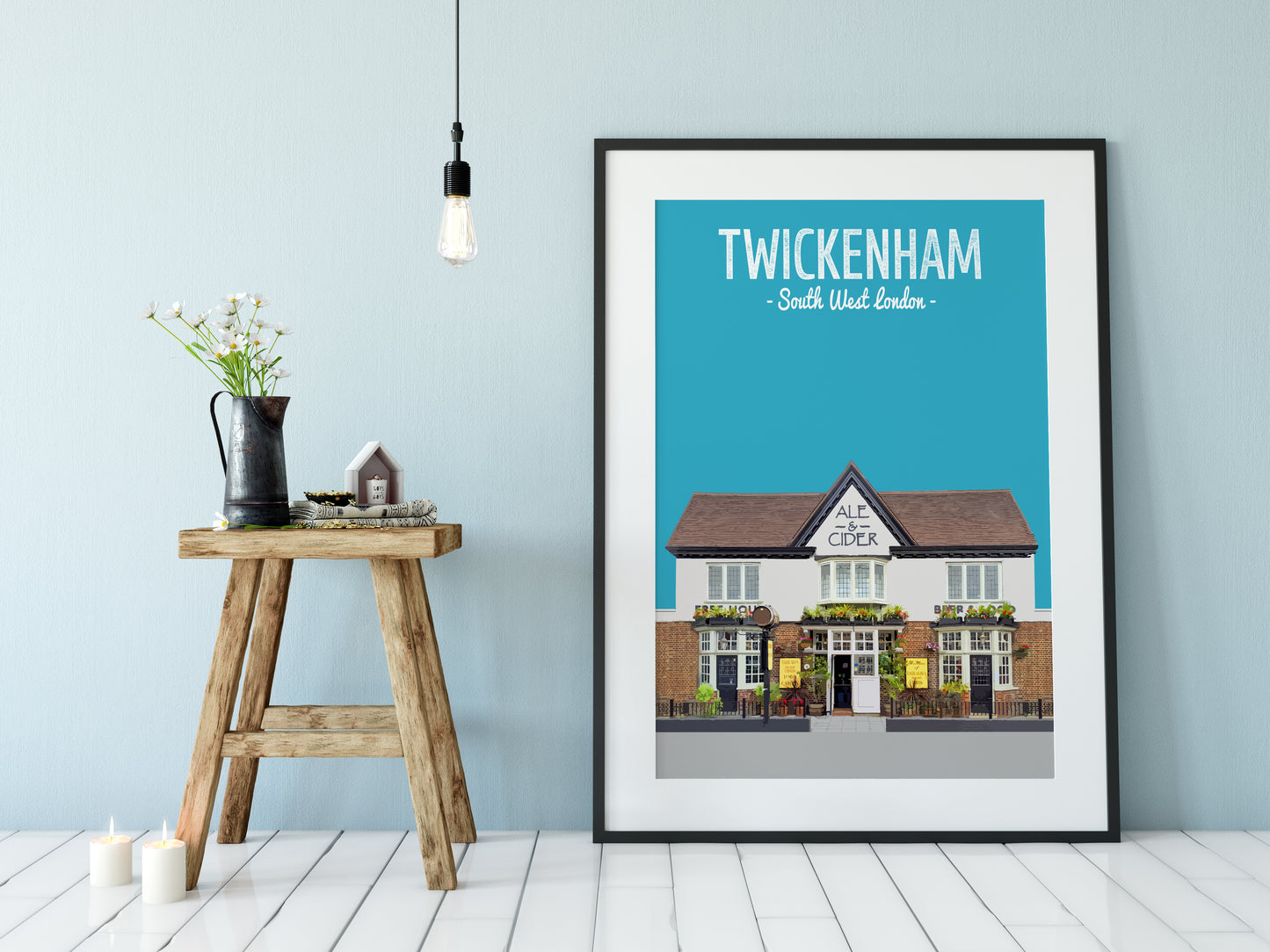 Twickenham print, The Sussex Arms pub