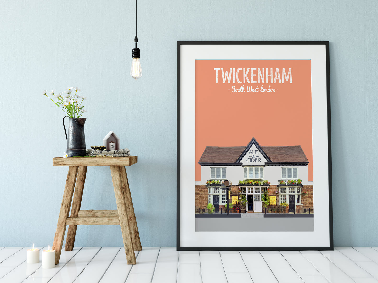 Twickenham print, The Sussex Arms pub