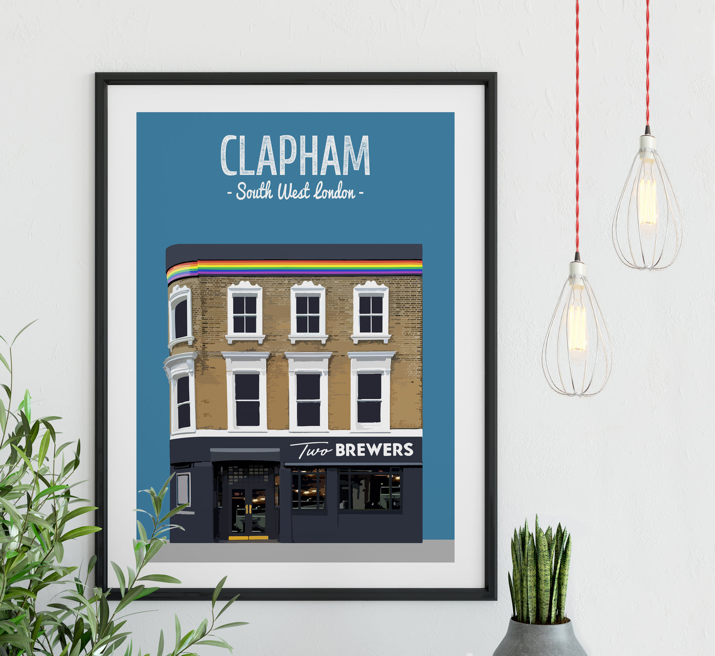 Clapham print, The Two Brewers pub