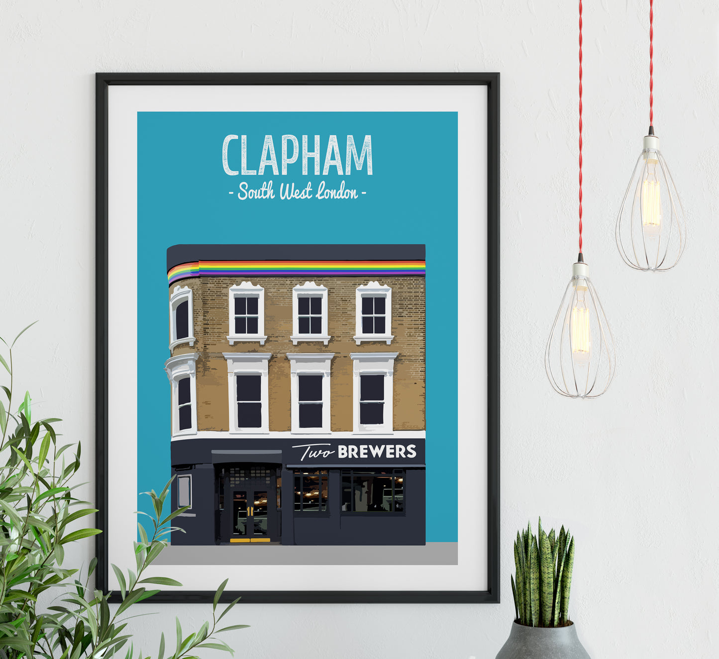 Clapham print, The Two Brewers pub