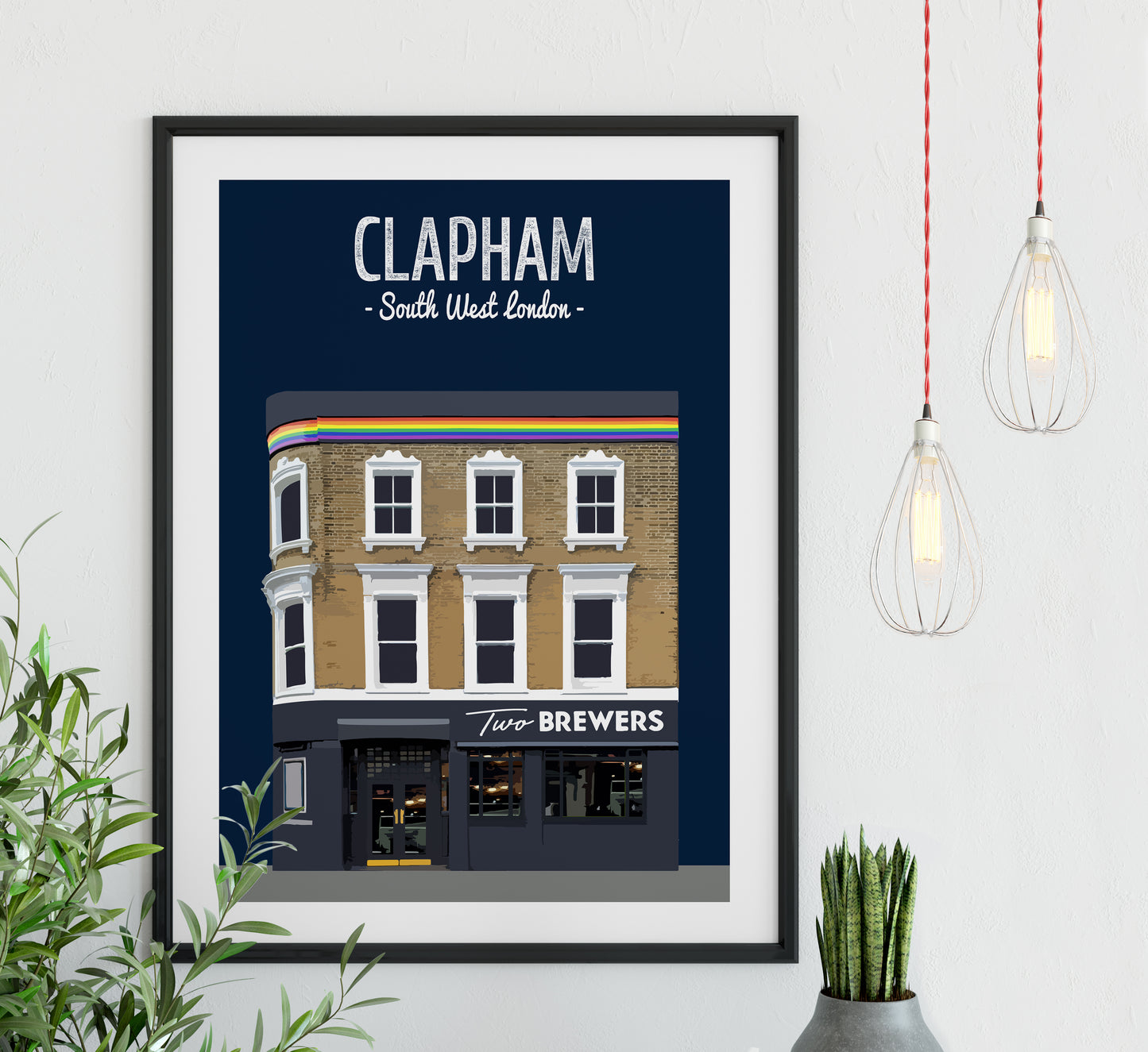 Clapham print, The Two Brewers pub