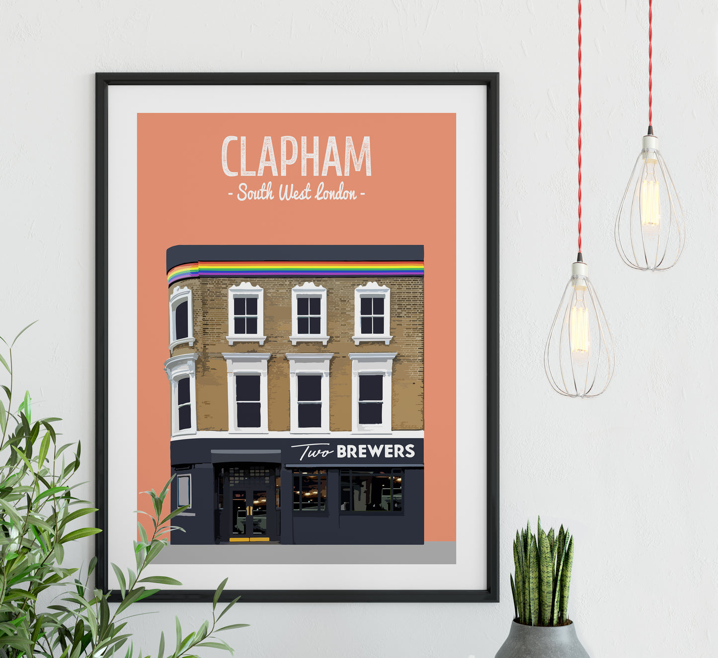 Clapham print, The Two Brewers pub