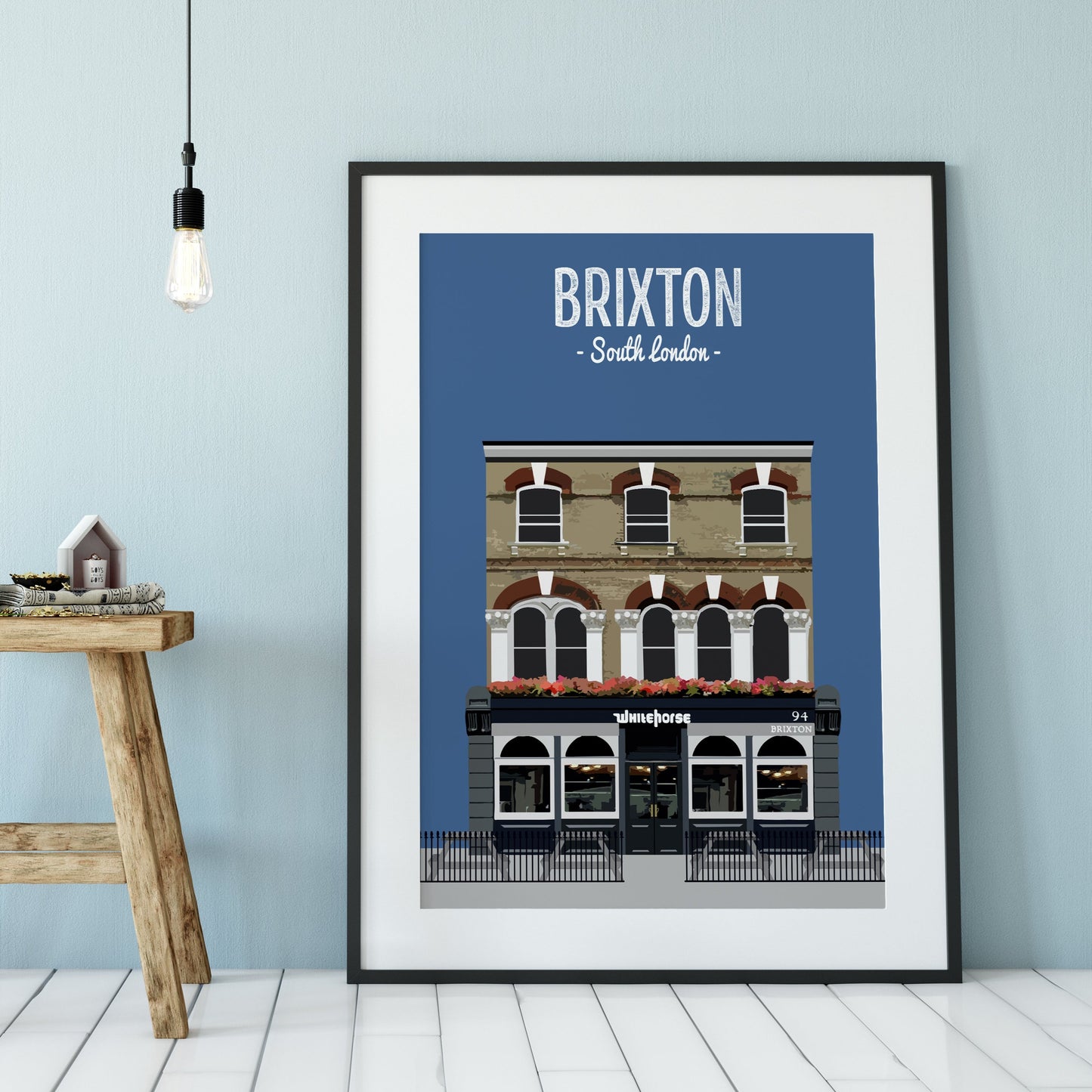 Brixton print, The White Horse pub