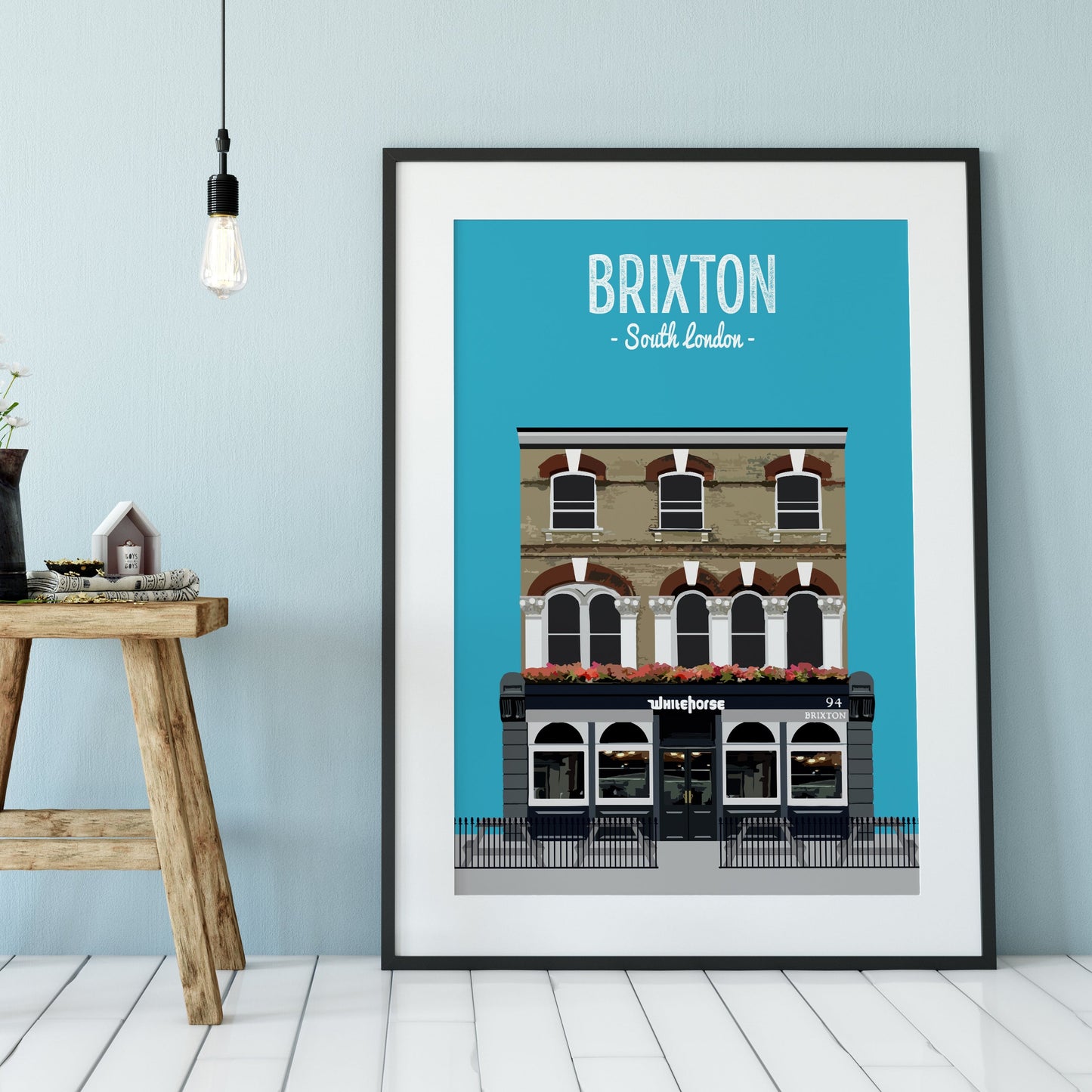 Brixton print, The White Horse pub