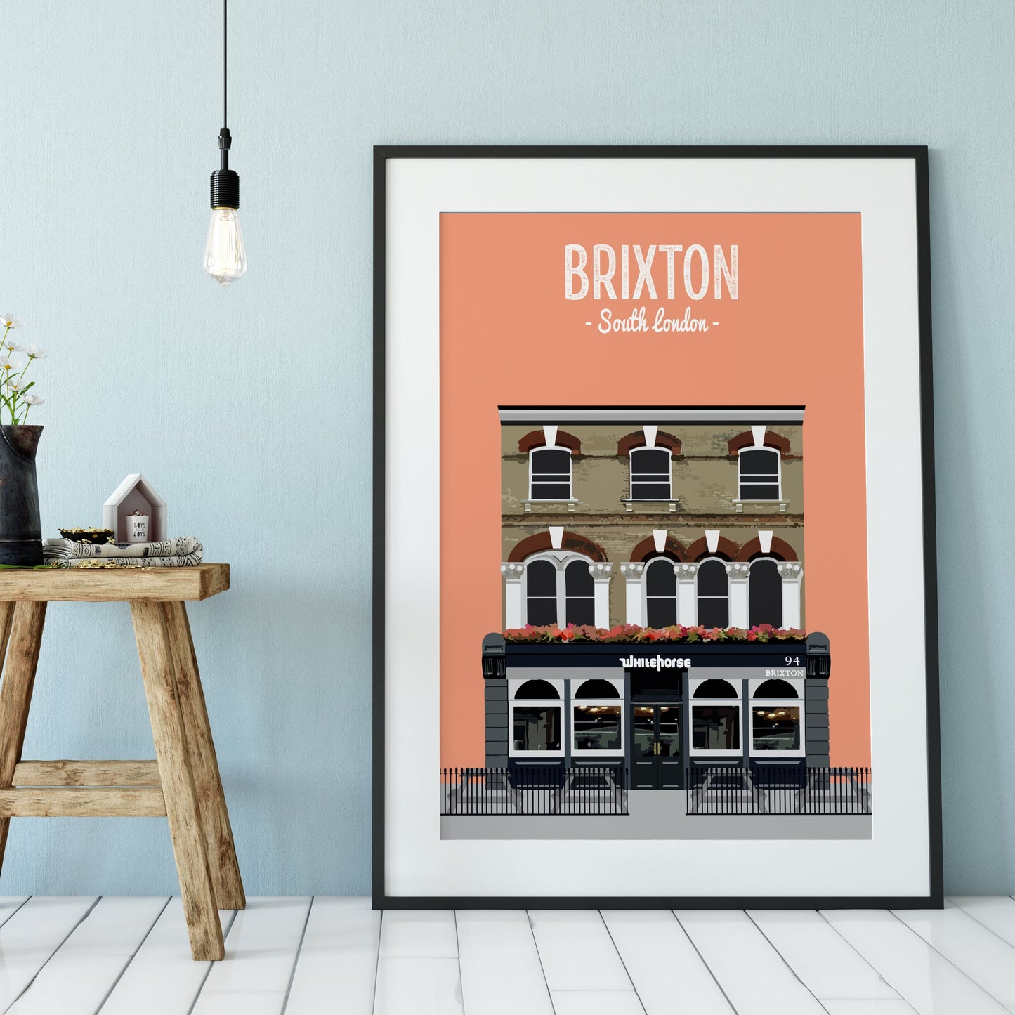 Brixton print, The White Horse pub