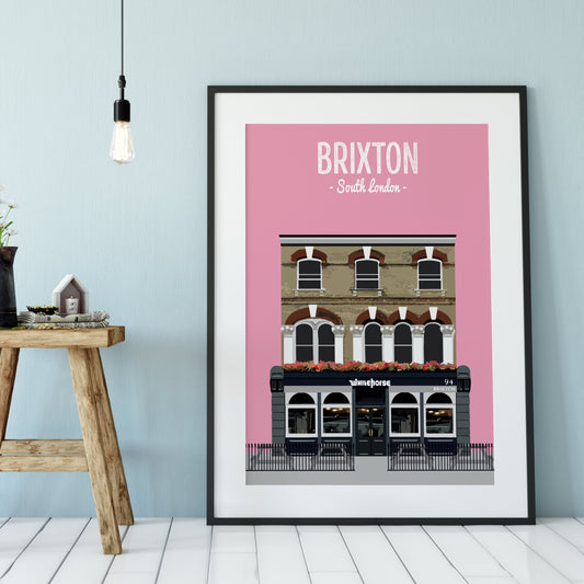 The White Horse brixton print