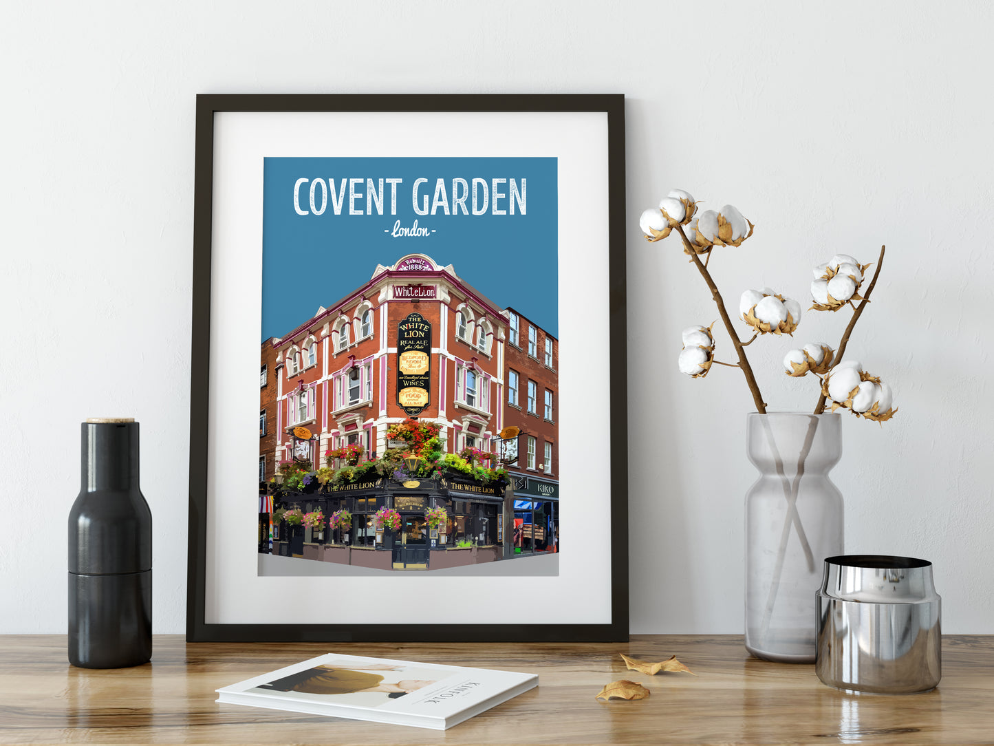 Covent Garden print, The White Lion pub