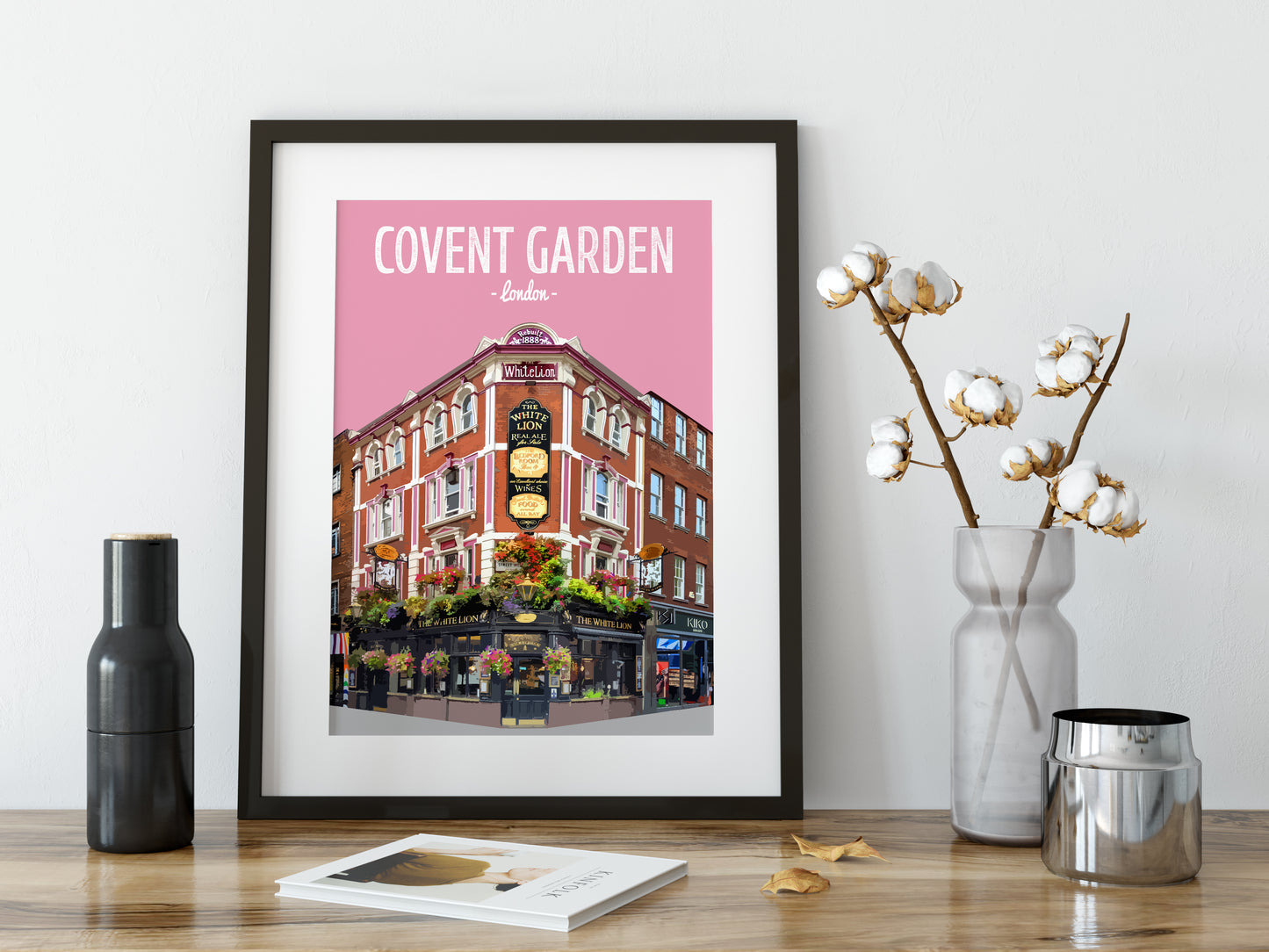 Covent Garden print, The White Lion pub