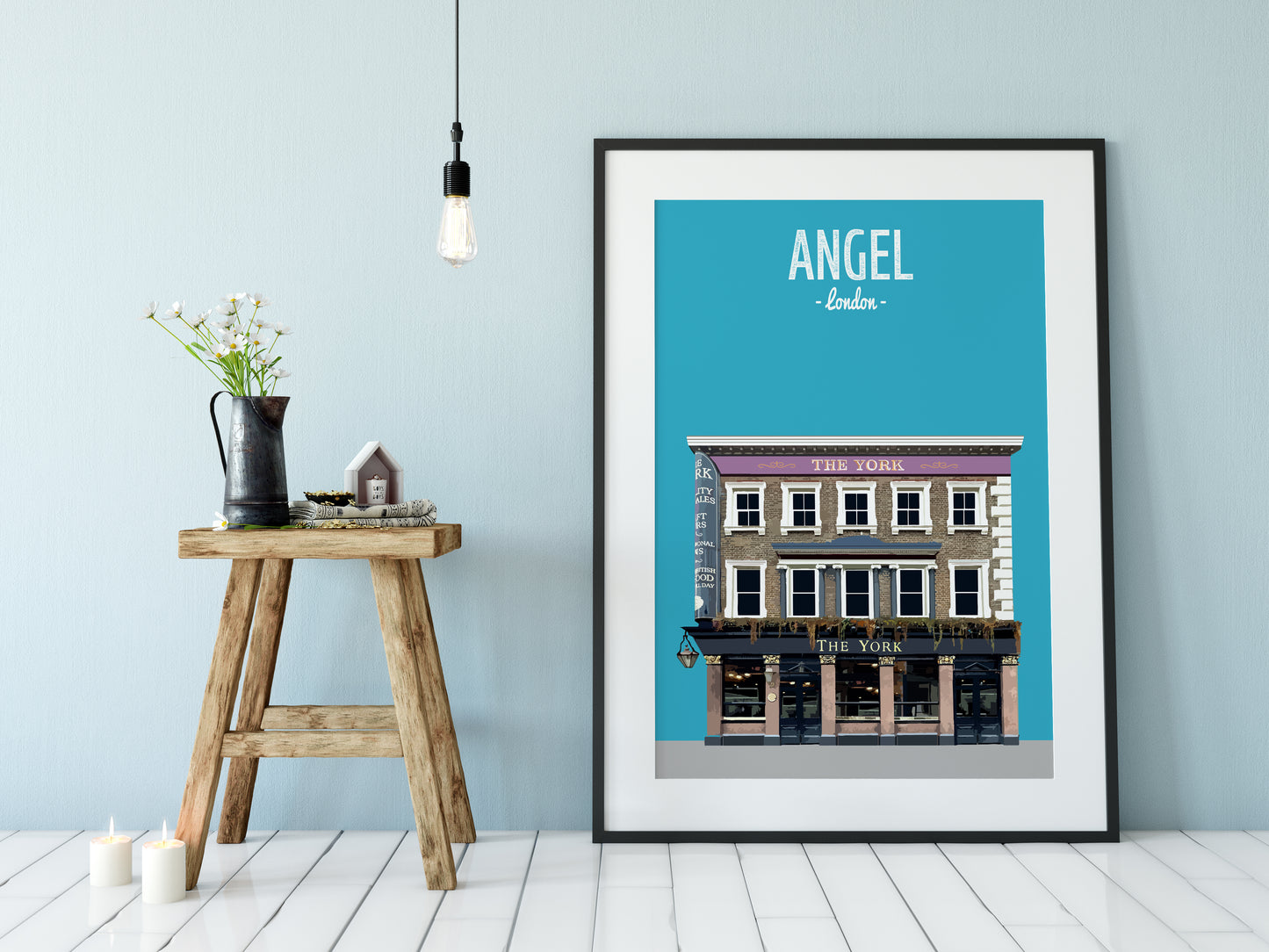 Angel print, The York pub