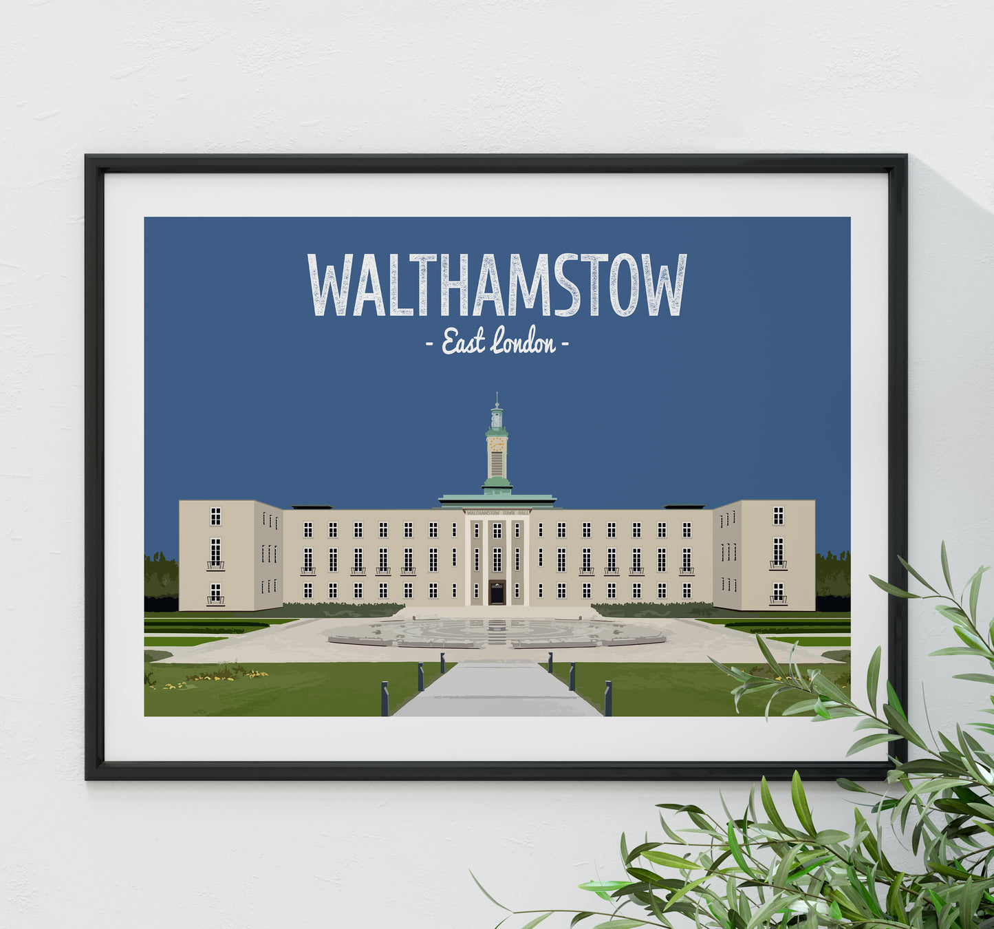 Walthamstow print, Walthamstow Town Hall