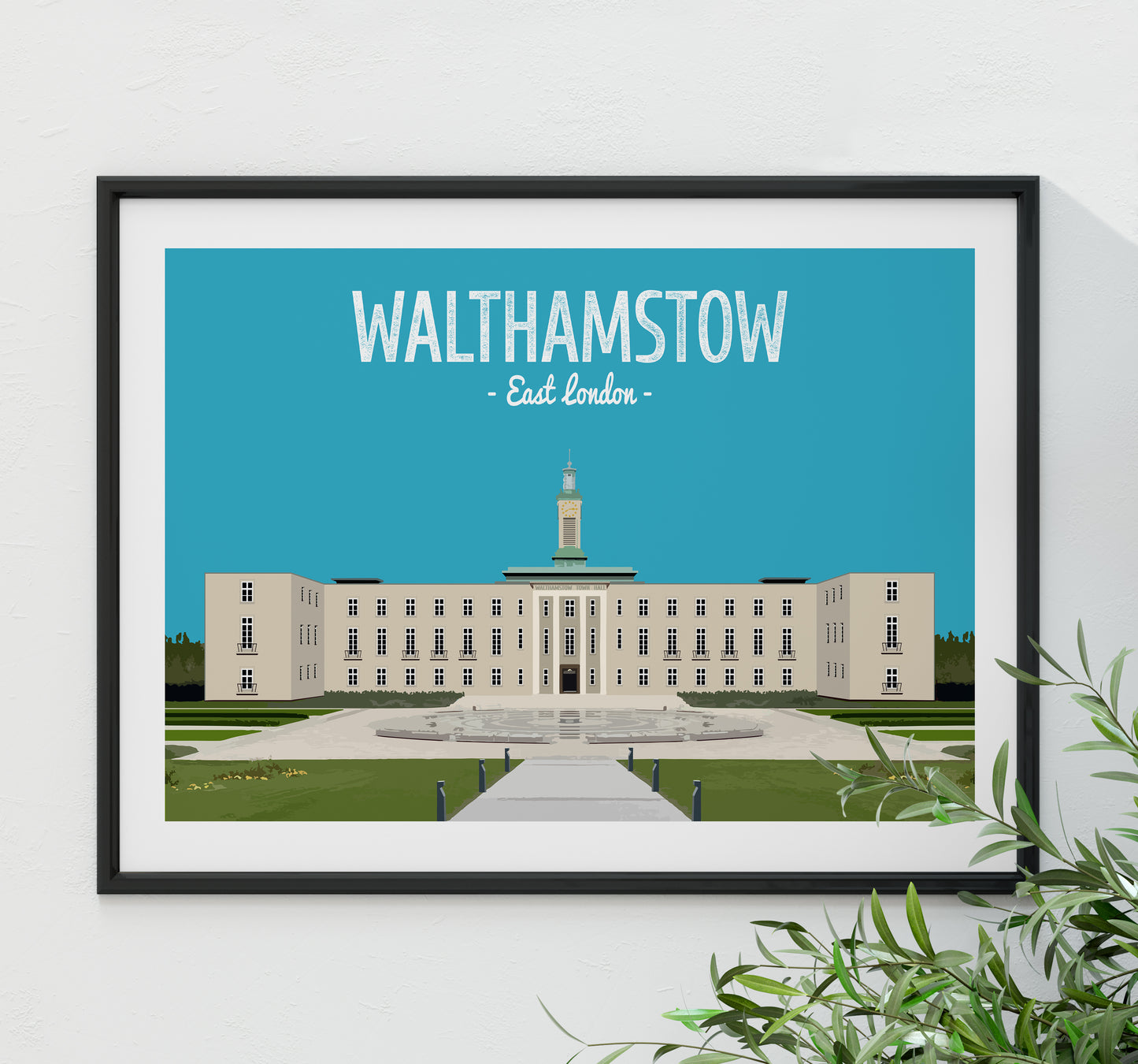 Walthamstow print, Walthamstow Town Hall