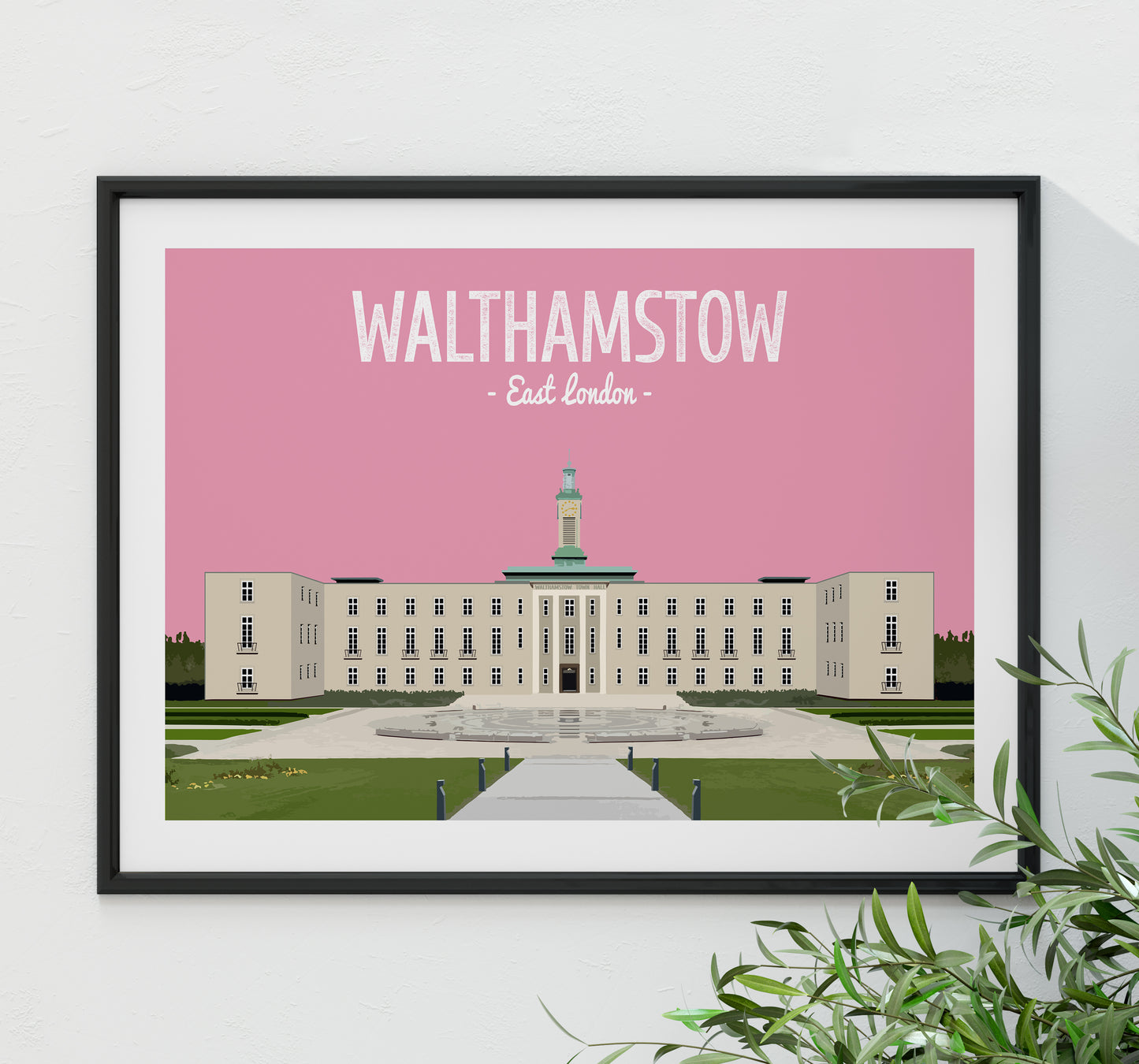 Walthamstow print, Walthamstow Town Hall