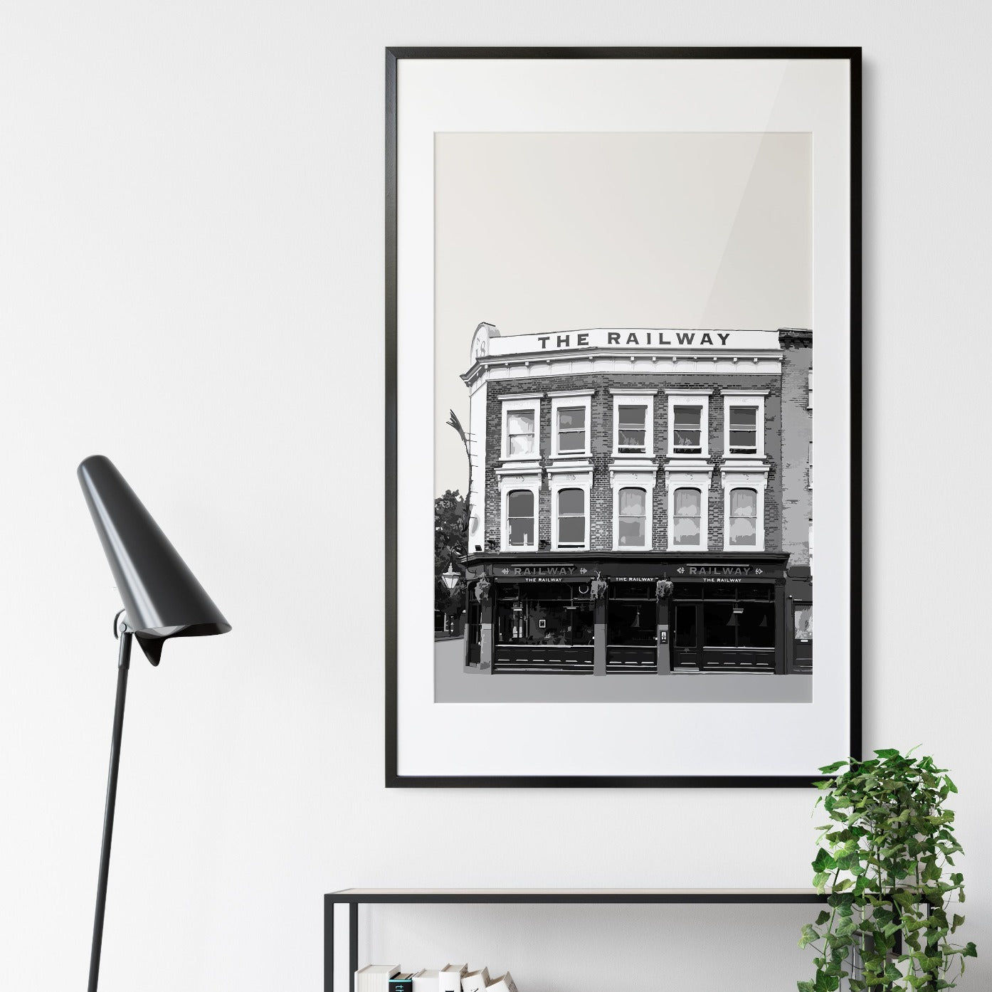 Clapham print, The Railway Tavern pub