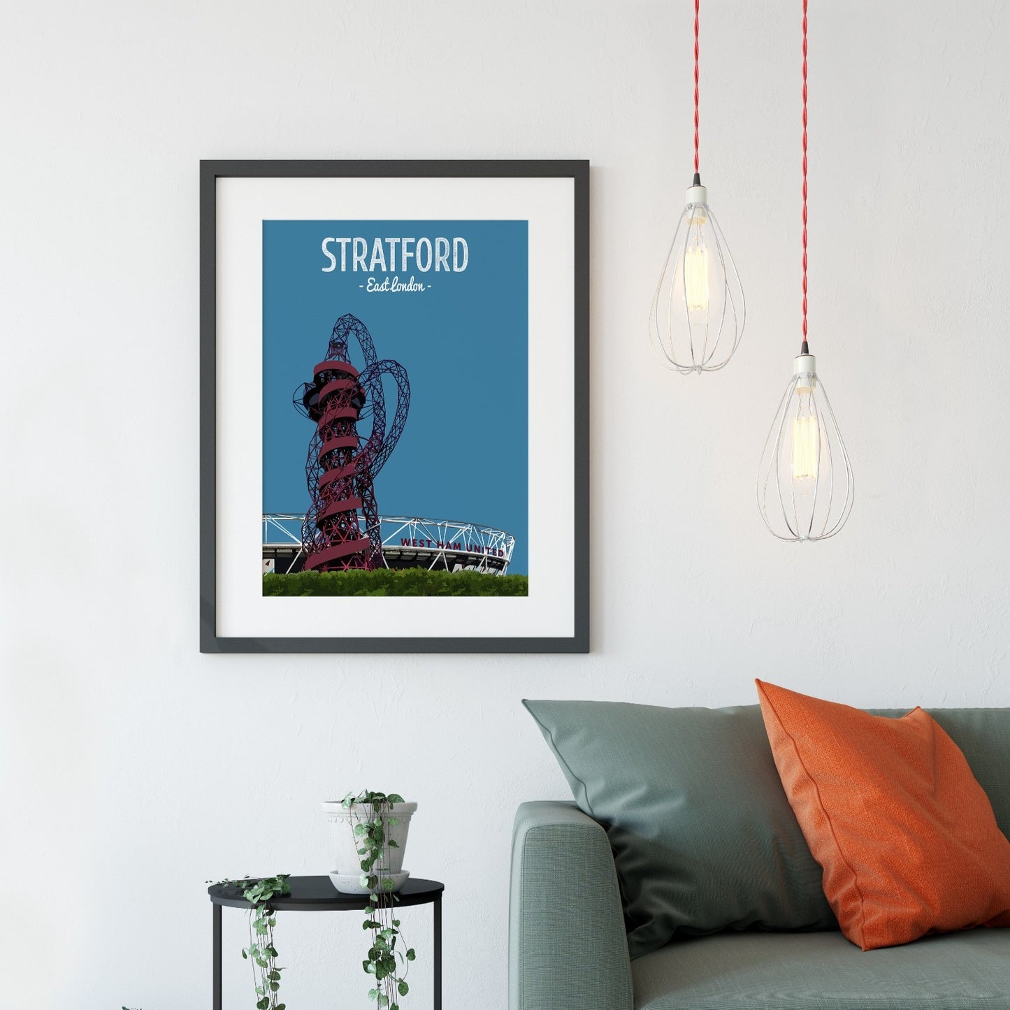 Stratford print, Arcelormittal Orbit Slide