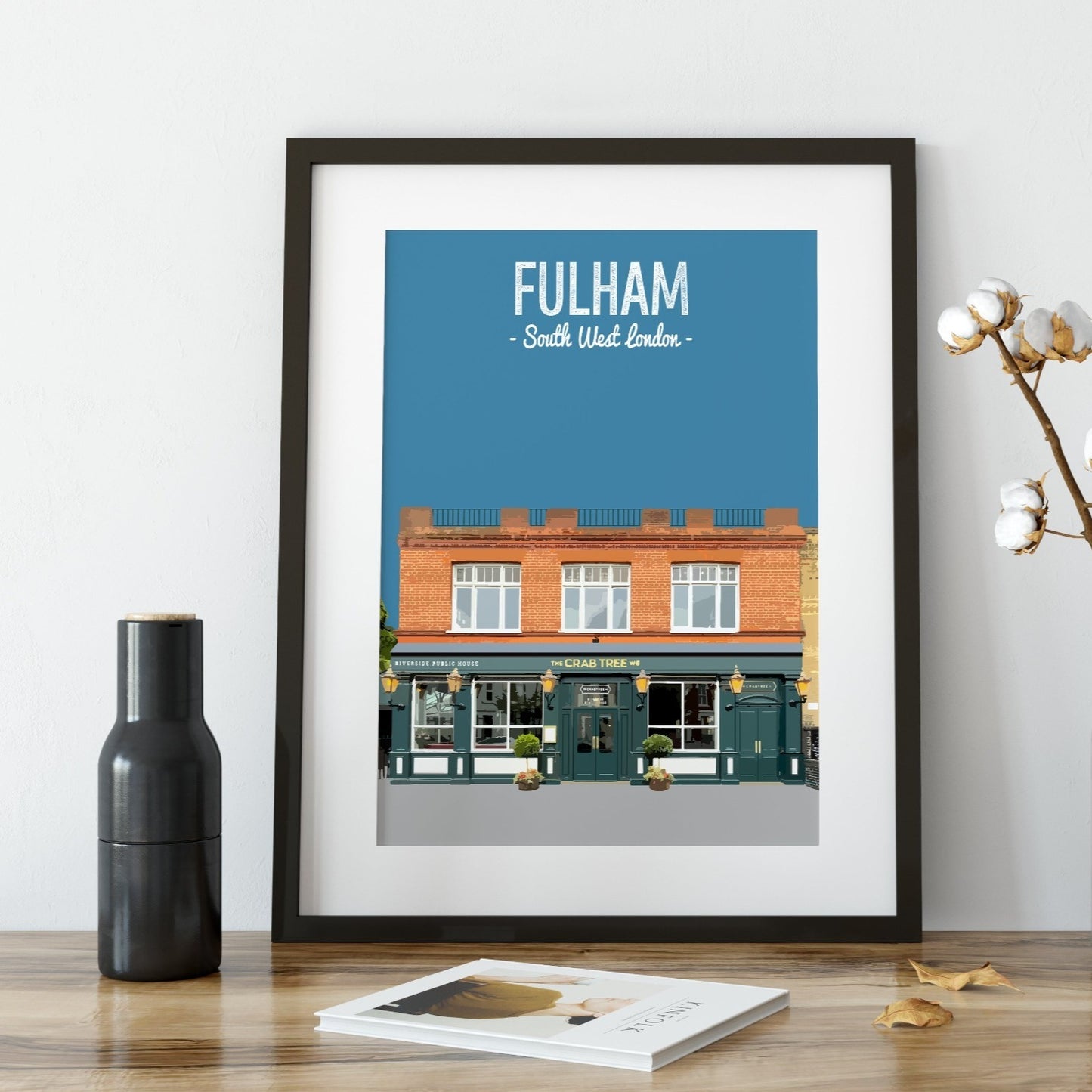 Fulham print, The Crab Tree pub