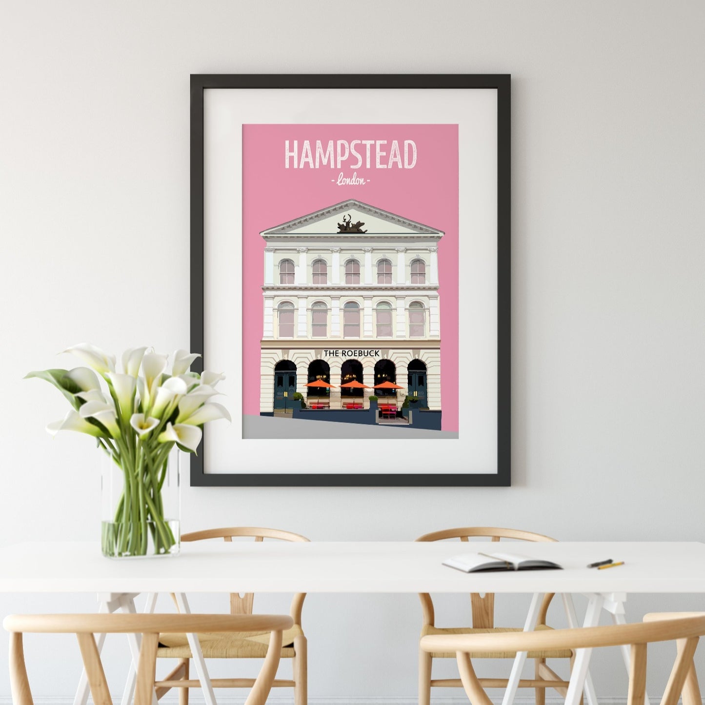 Hampstead print, The Roebuck pub