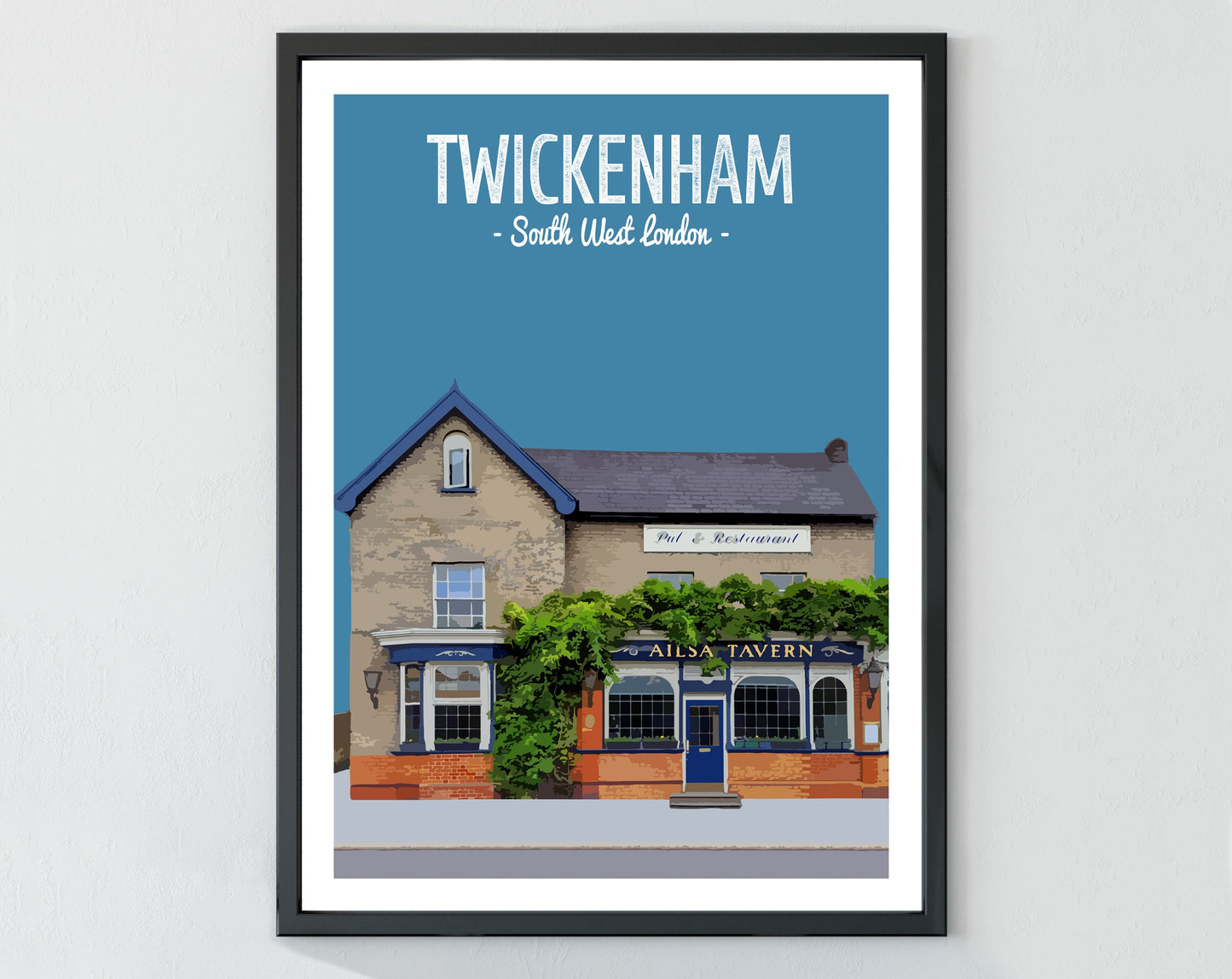 Twickenham print, The Ailsa Tavern pub