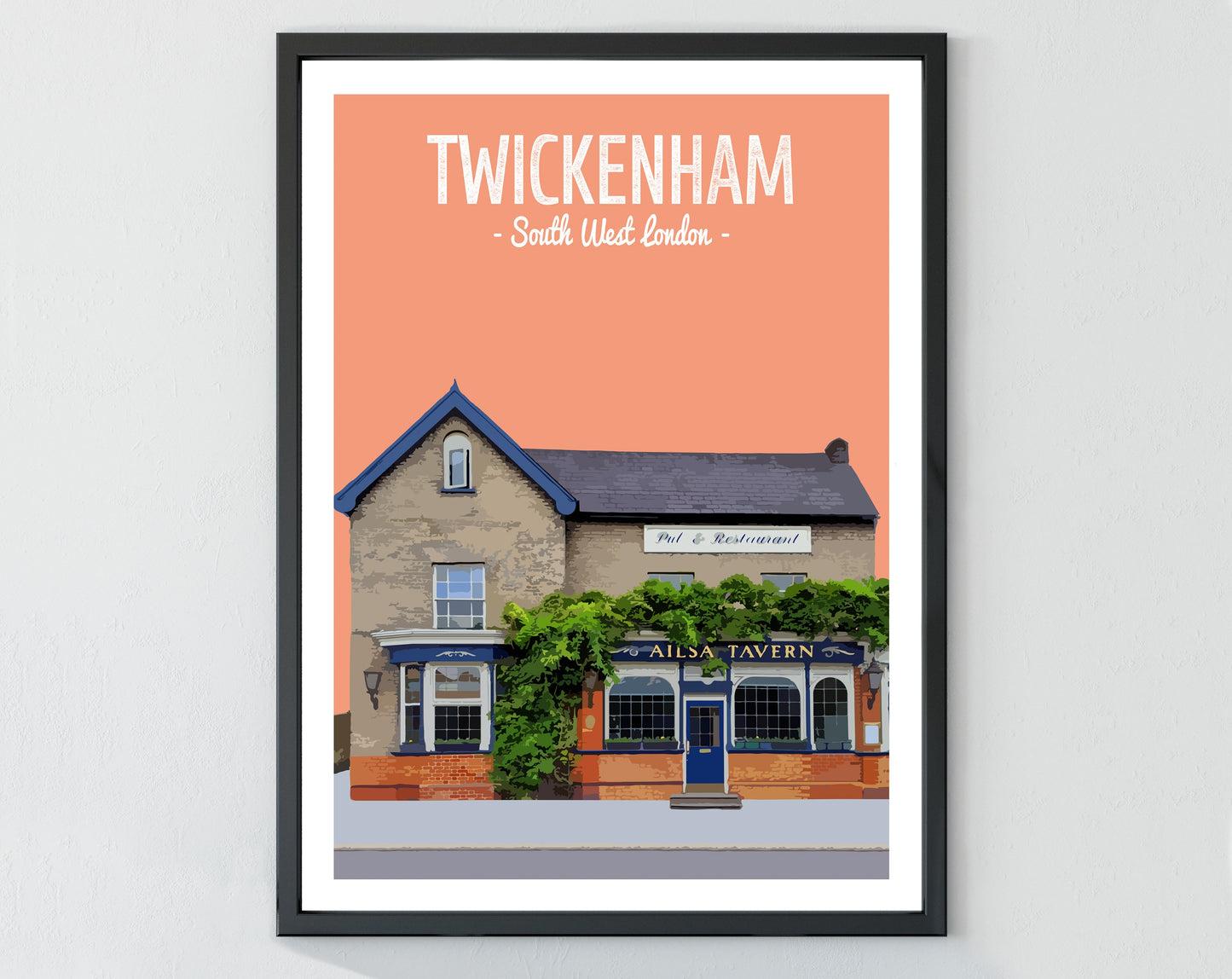 Twickenham print, The Ailsa Tavern pub