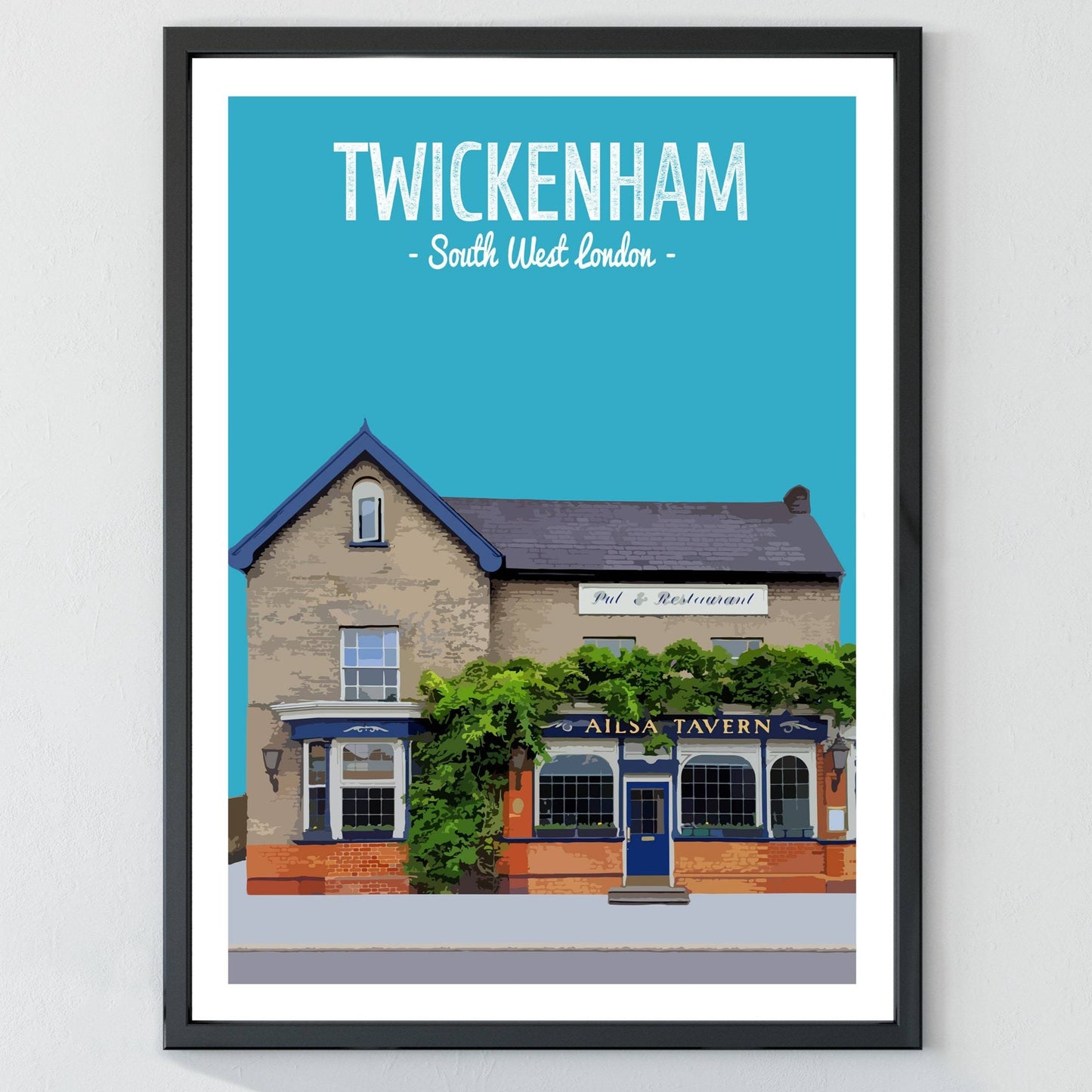 Twickenham print, The Ailsa Tavern pub