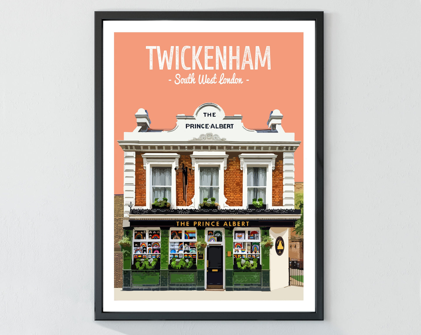 Twickenham print, The Prince Albert pub