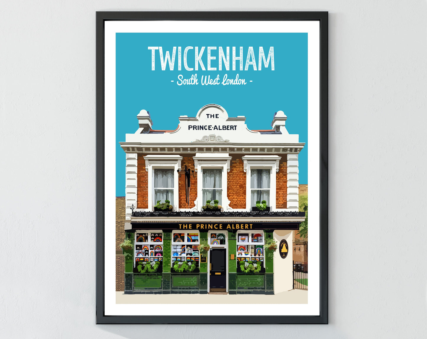 Twickenham print, The Prince Albert pub