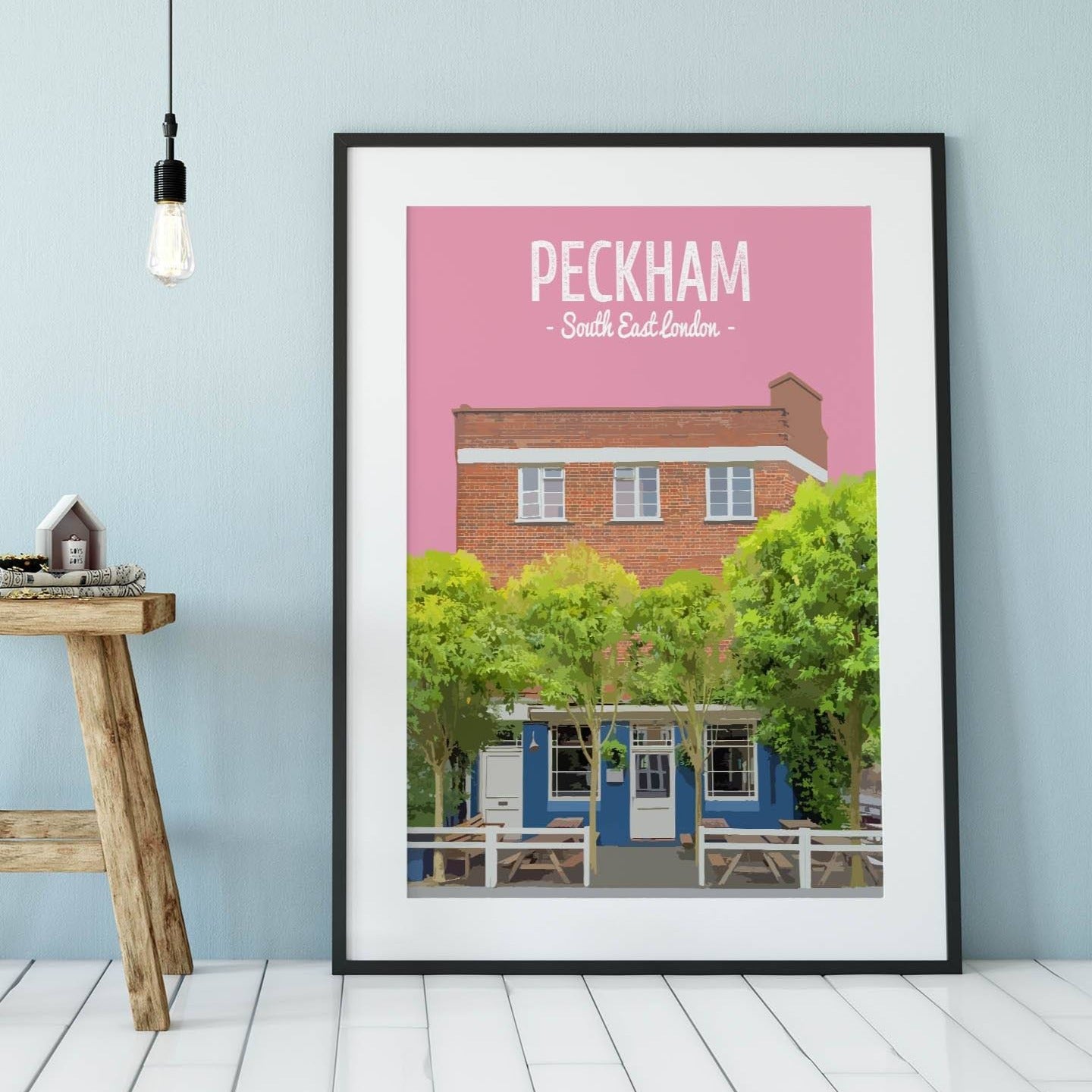 Peckham print, The Montpelier pub