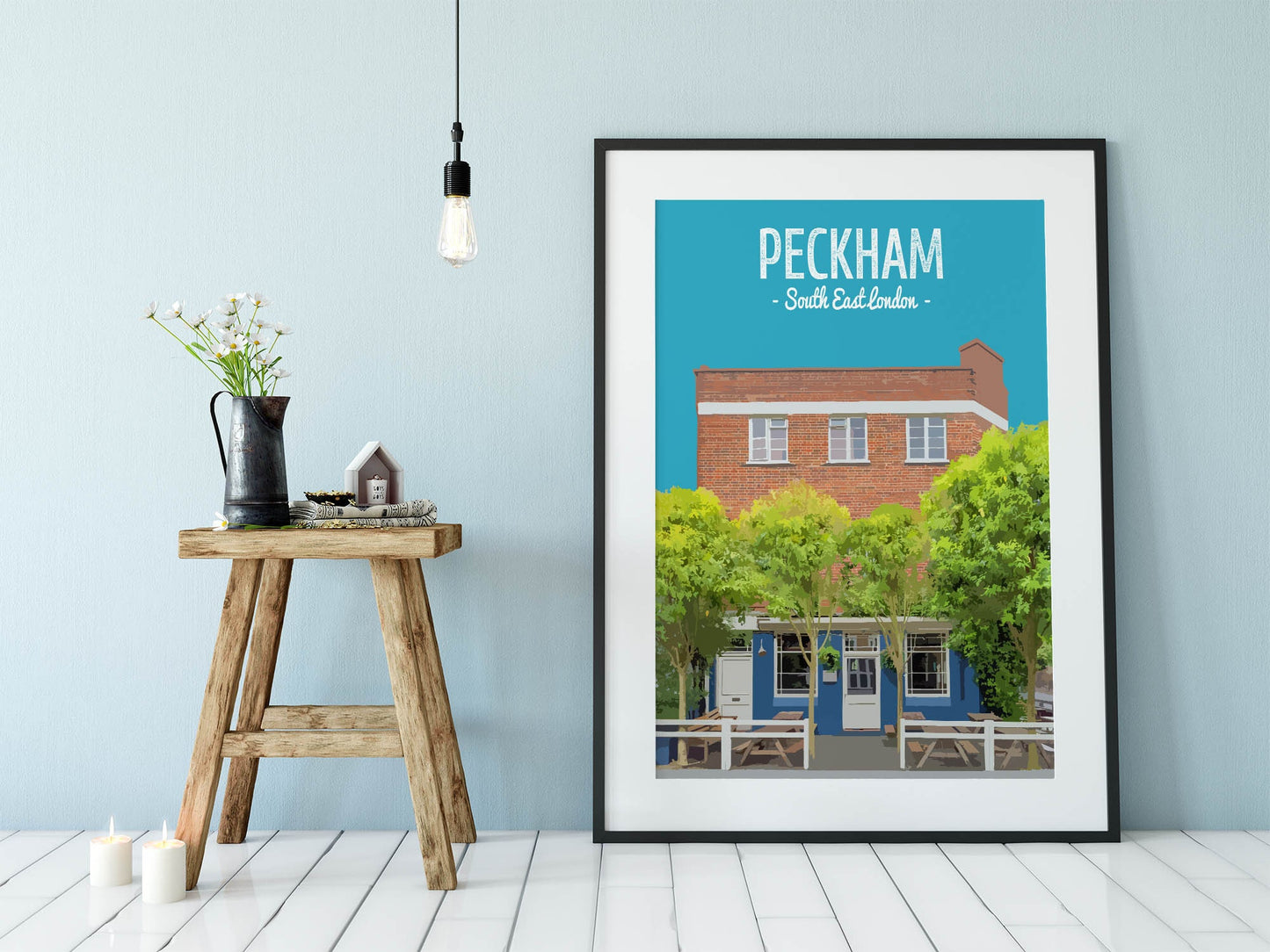 Peckham print, The Montpelier pub