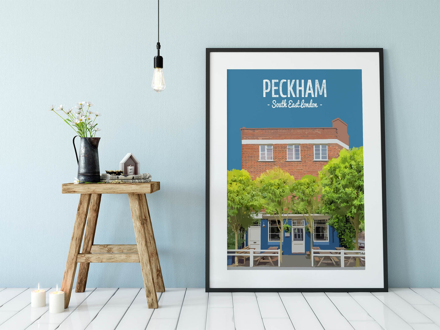 Peckham print, The Montpelier pub