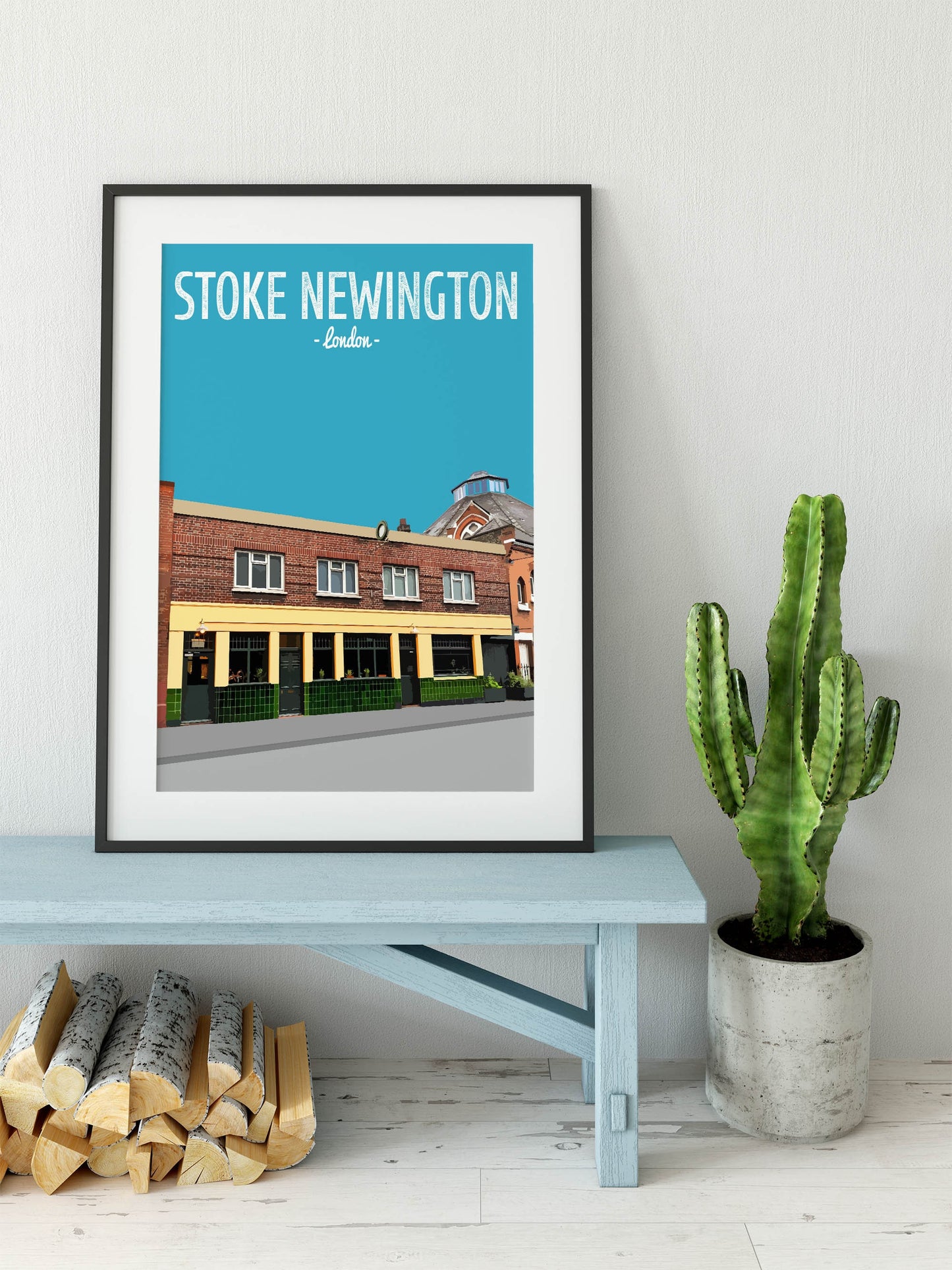 Stoke Newington print, The Axe pub