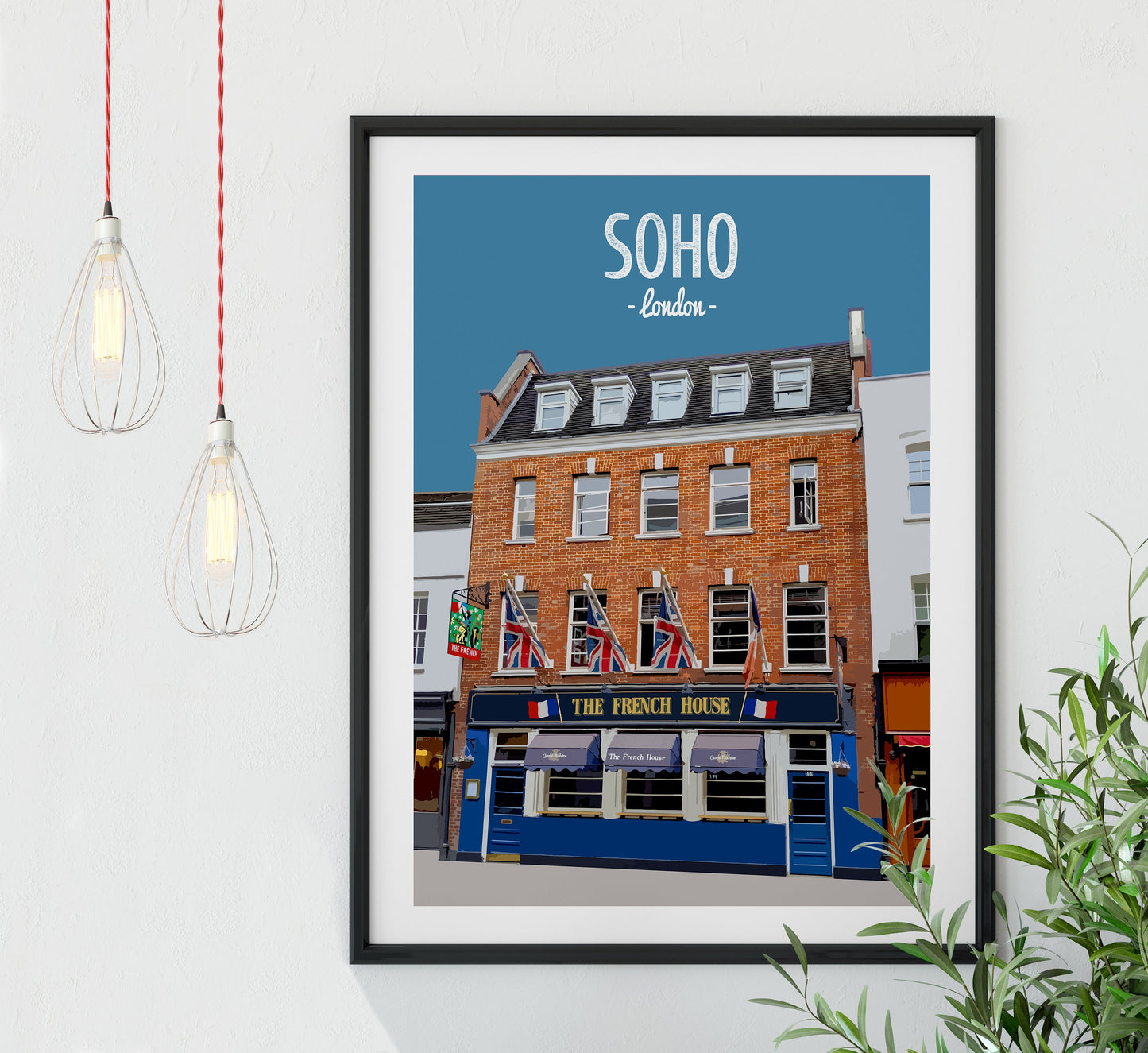 Soho print, The French House pub