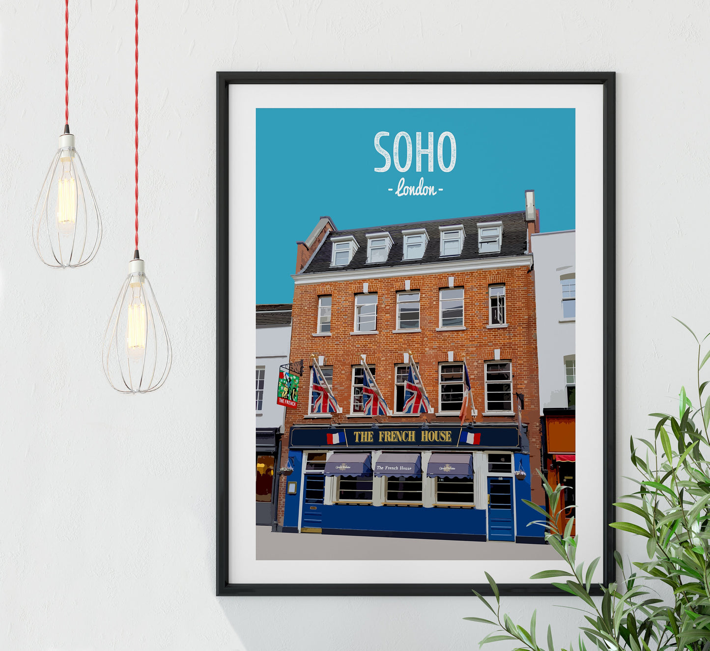 Soho print, The French House pub