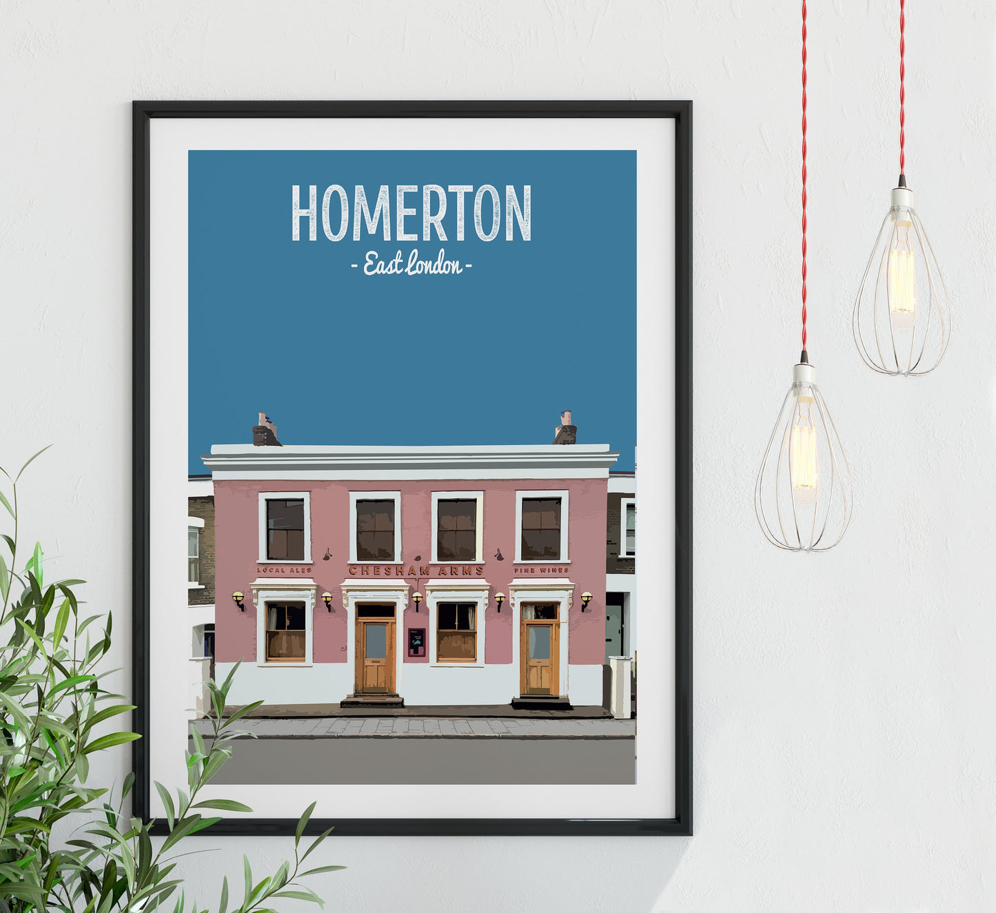 Homerton print, The Chesham Arms pub