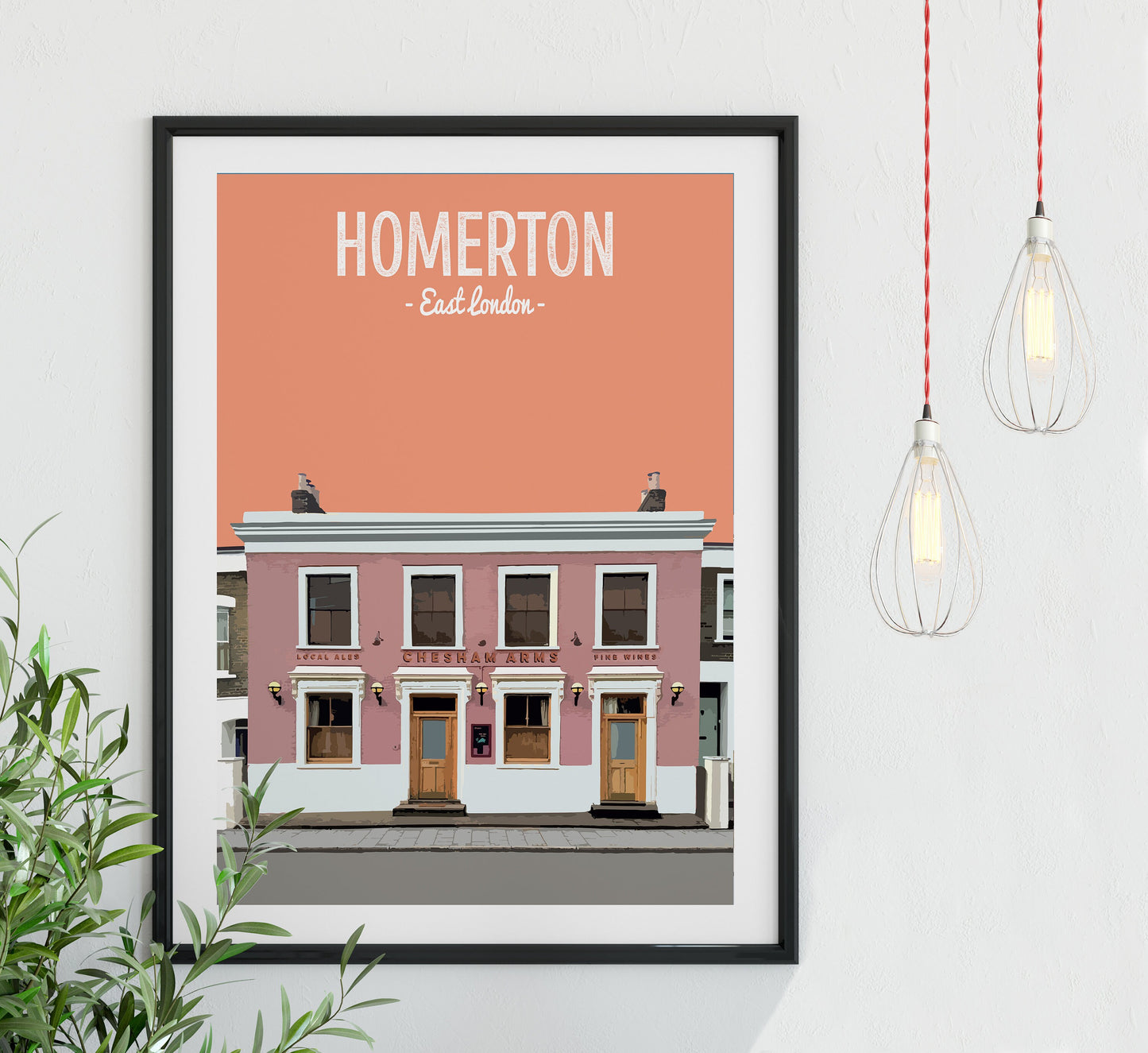 Homerton print, The Chesham Arms pub