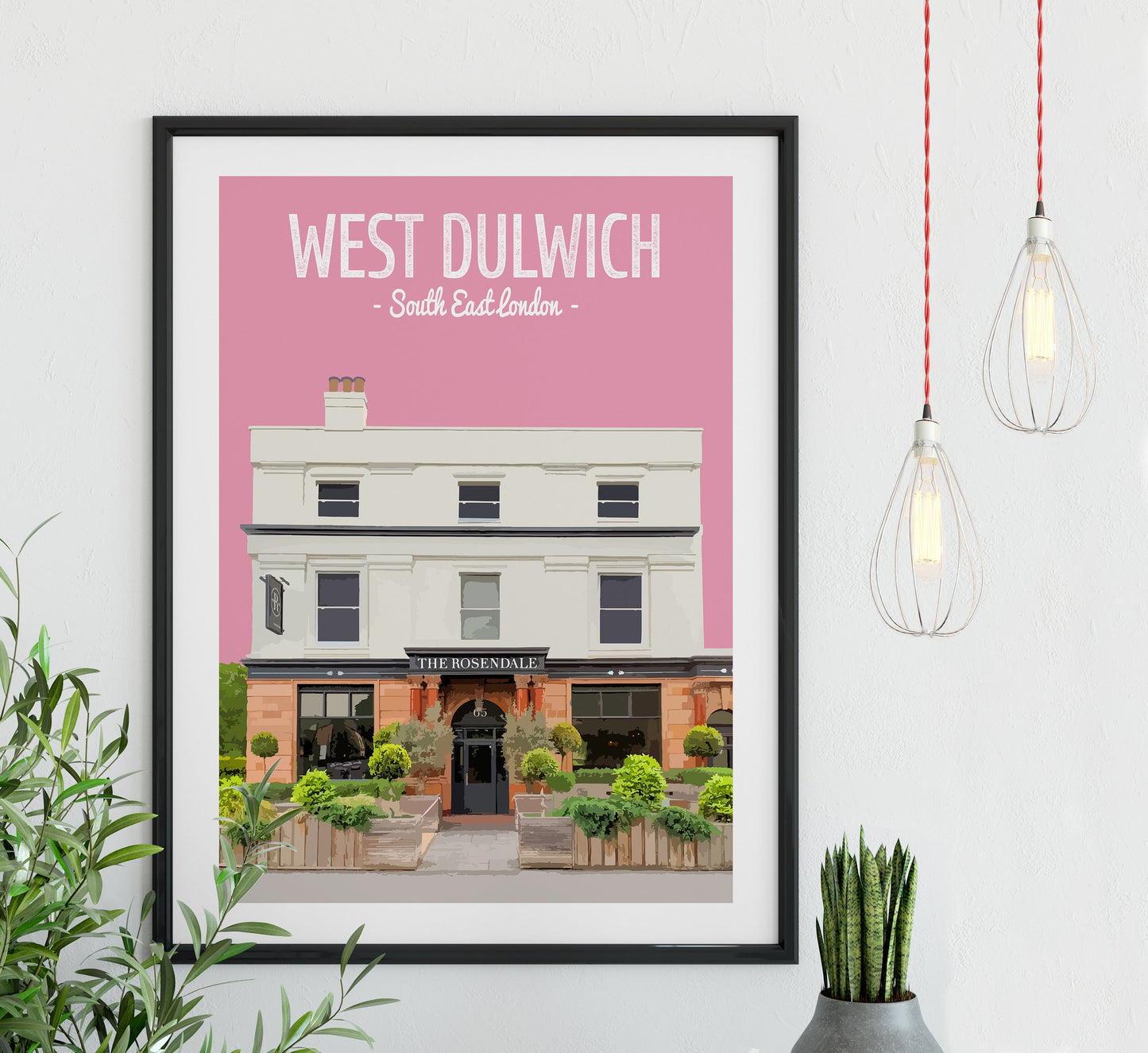 Dulwich print, The Rosendale pub