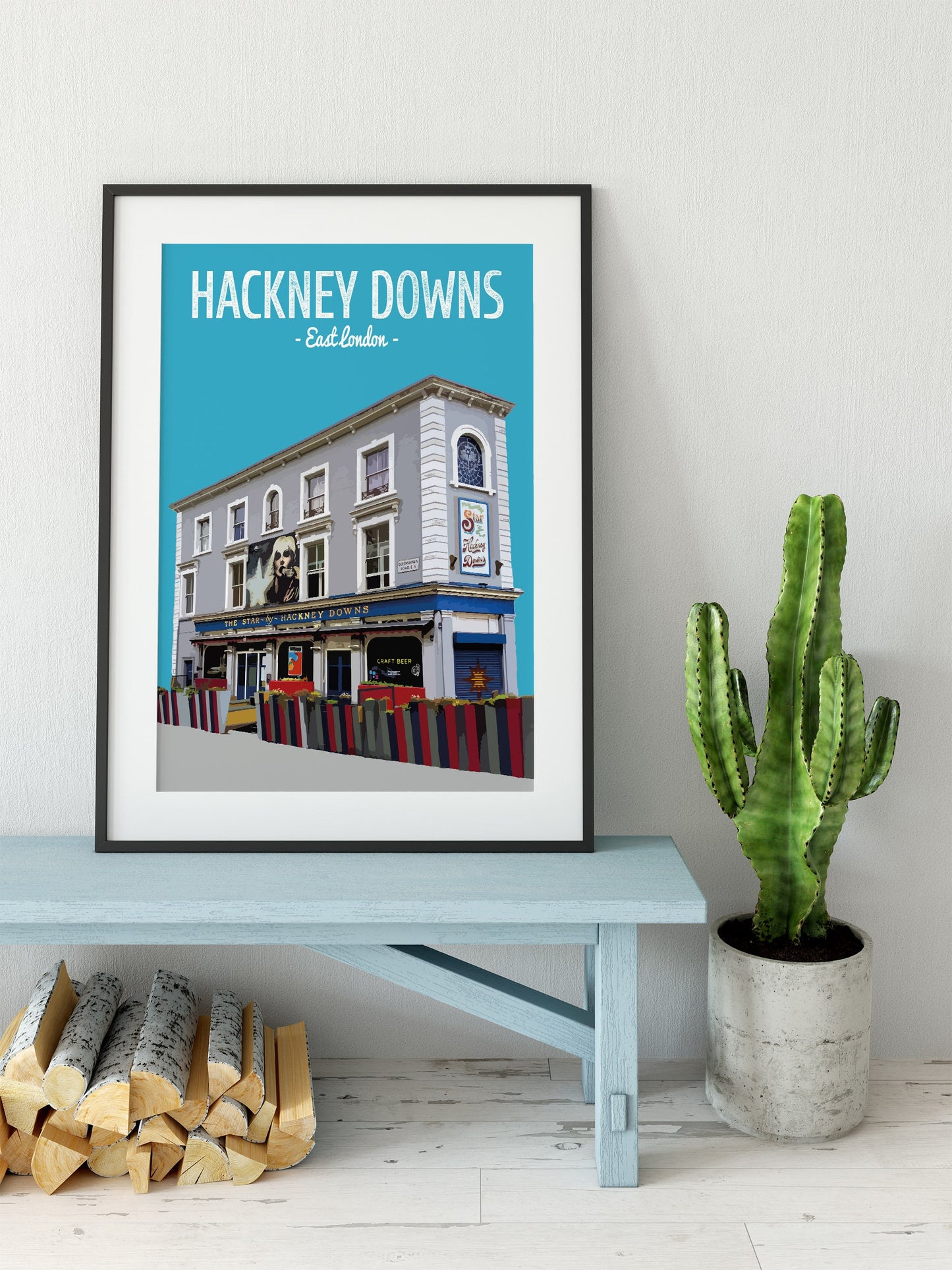 Hackney Downs print, The Star pub