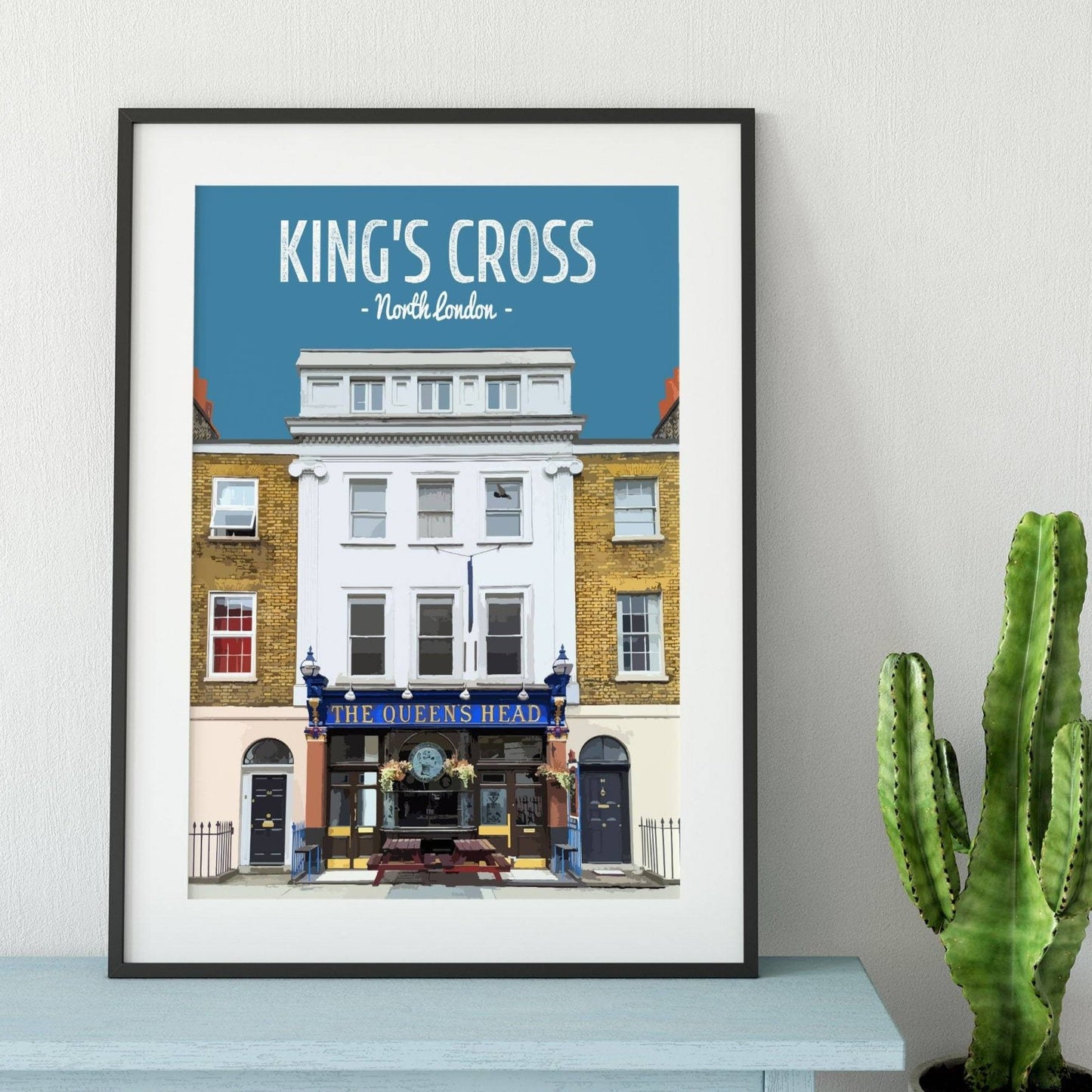 King's Cross print, The Queens Head pub