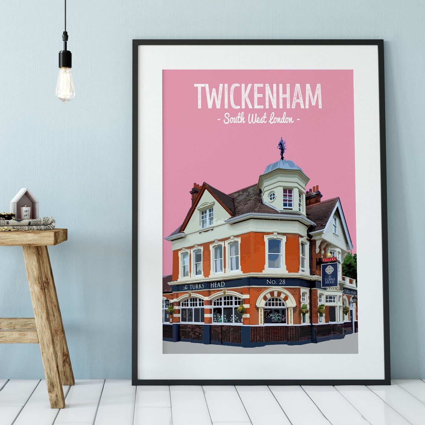 Twickenham print, The Turks Head pub