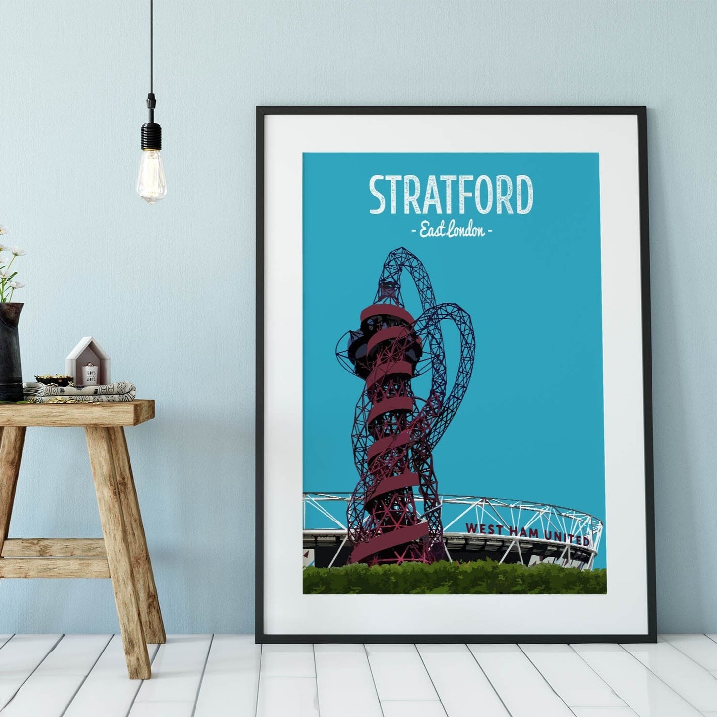 Stratford print, Arcelormittal Orbit Slide