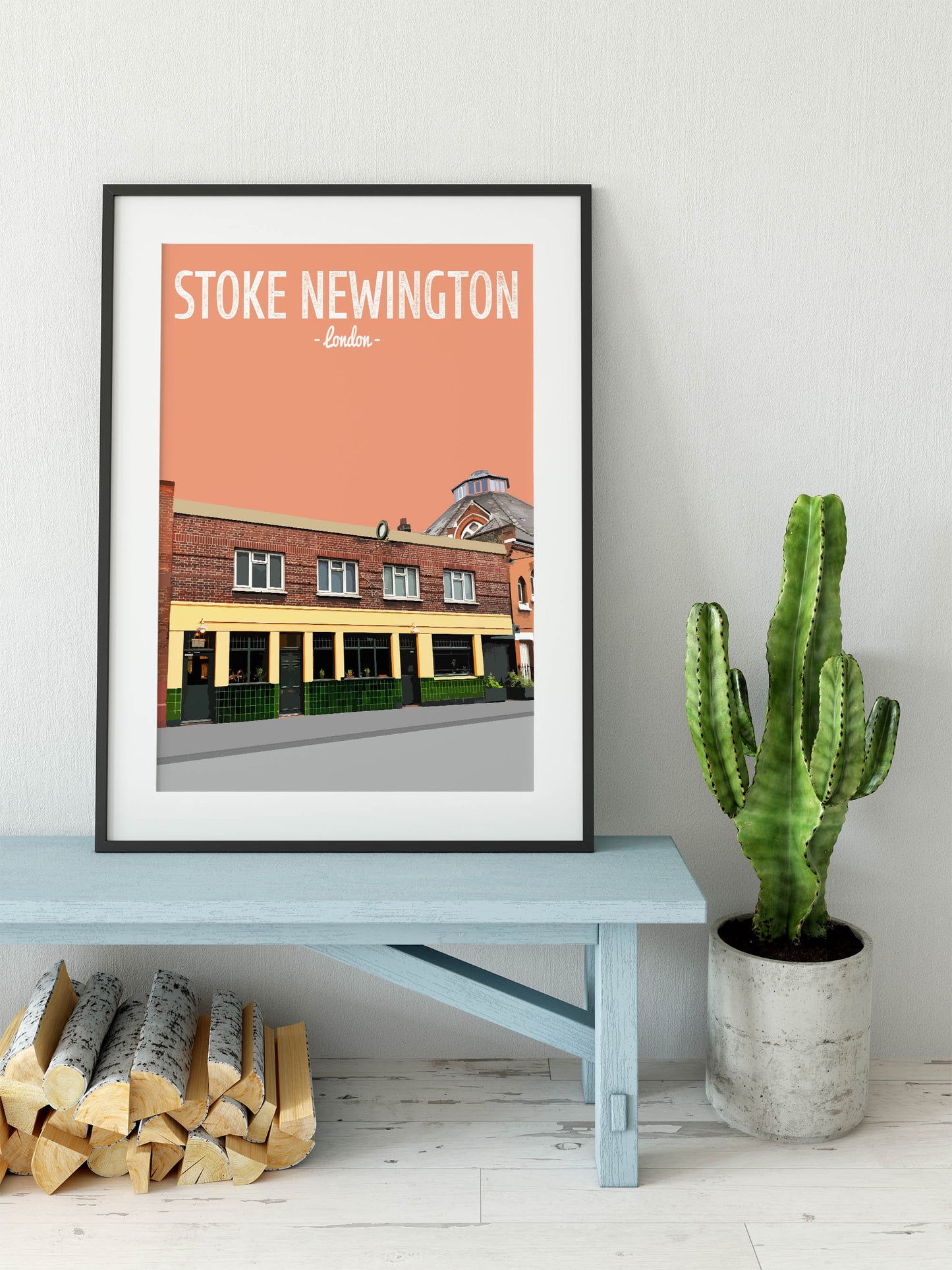 Stoke Newington print, The Axe pub