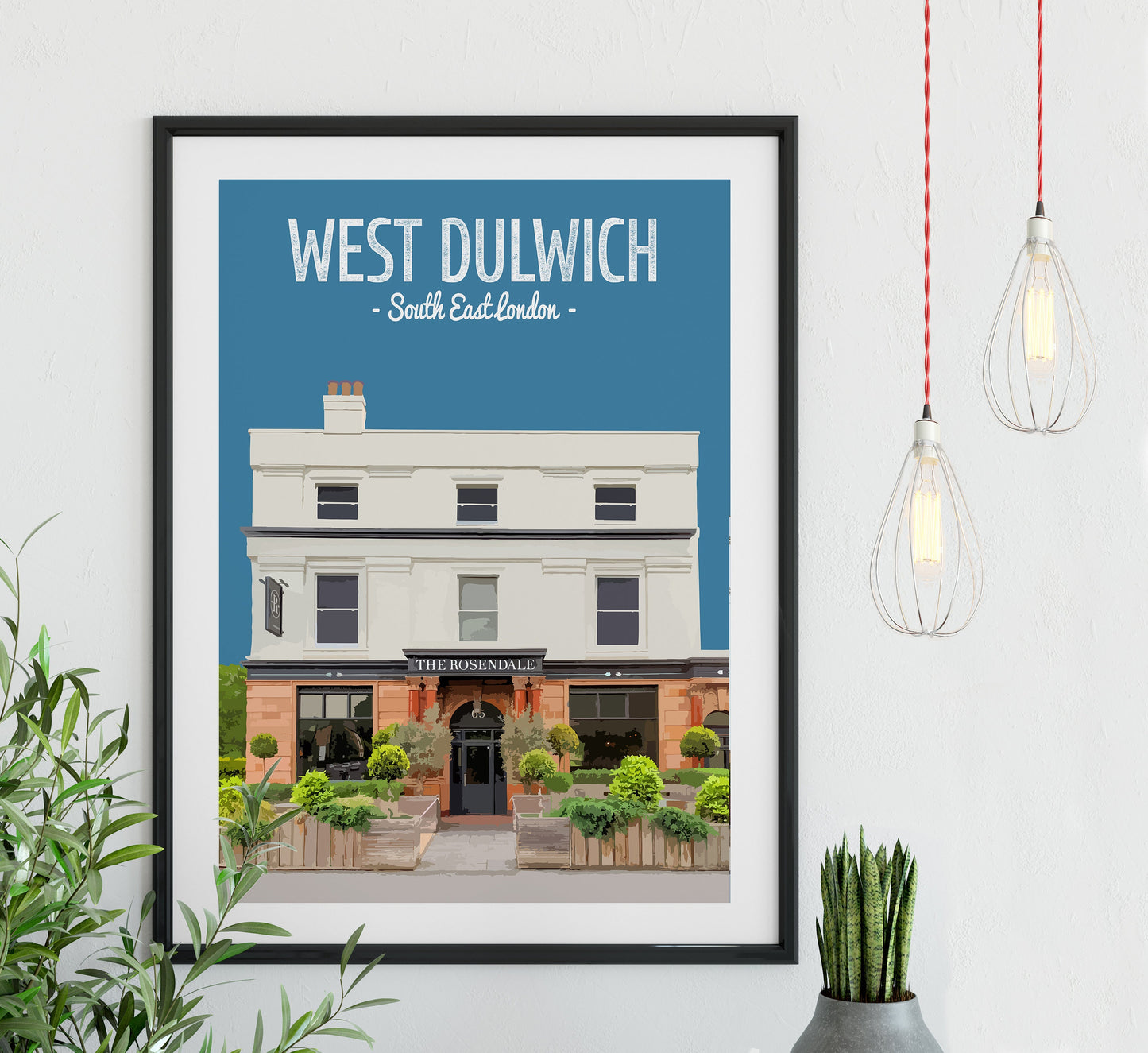 Dulwich print, The Rosendale pub