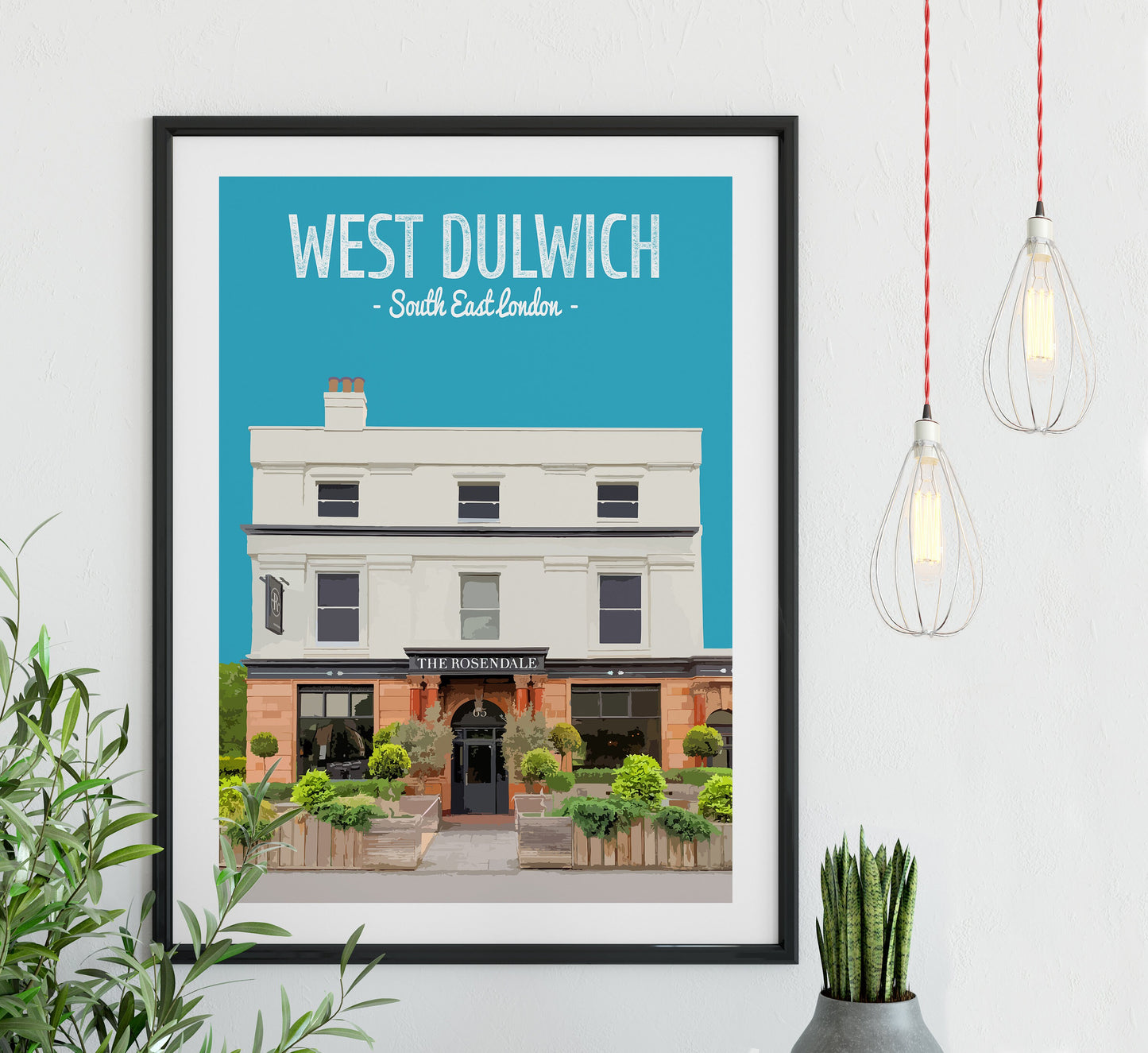 Dulwich print, The Rosendale pub